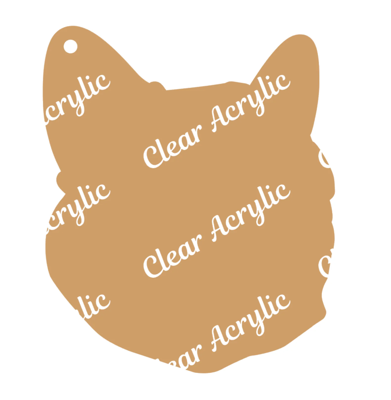 Cat Face Acrylic Blank