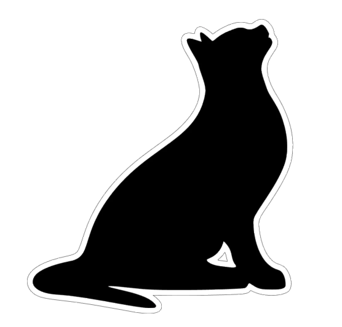 Cat Sitting Acrylic Blank - Image 2