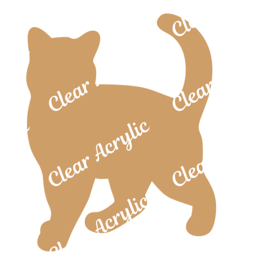 Cat Walking Acrylic Blank