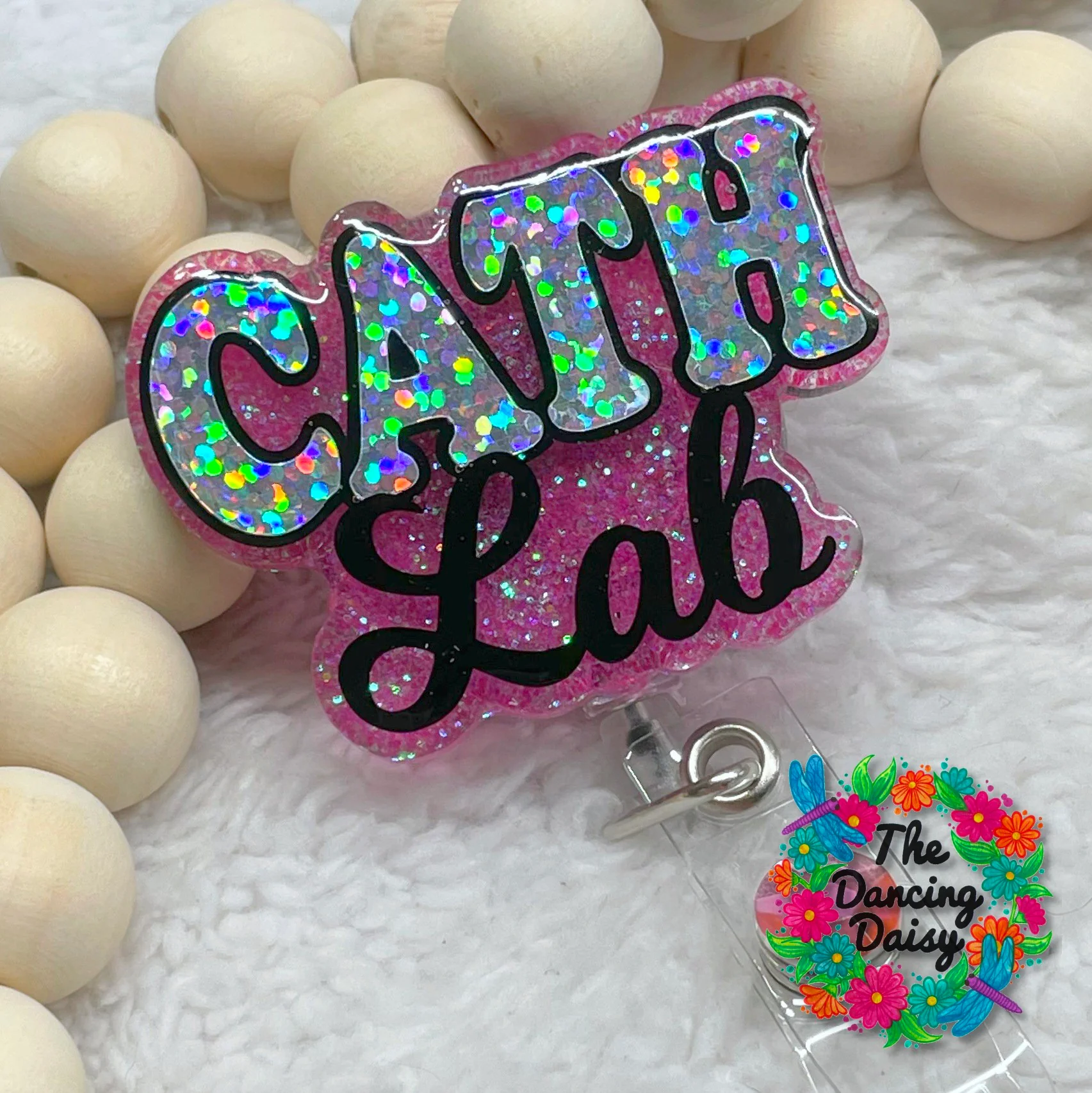 Cath Lab Badge Reel Acrylic Blank - Image 2