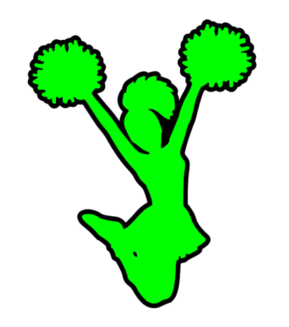 Cheerleader Acrylic Blank - Image 2