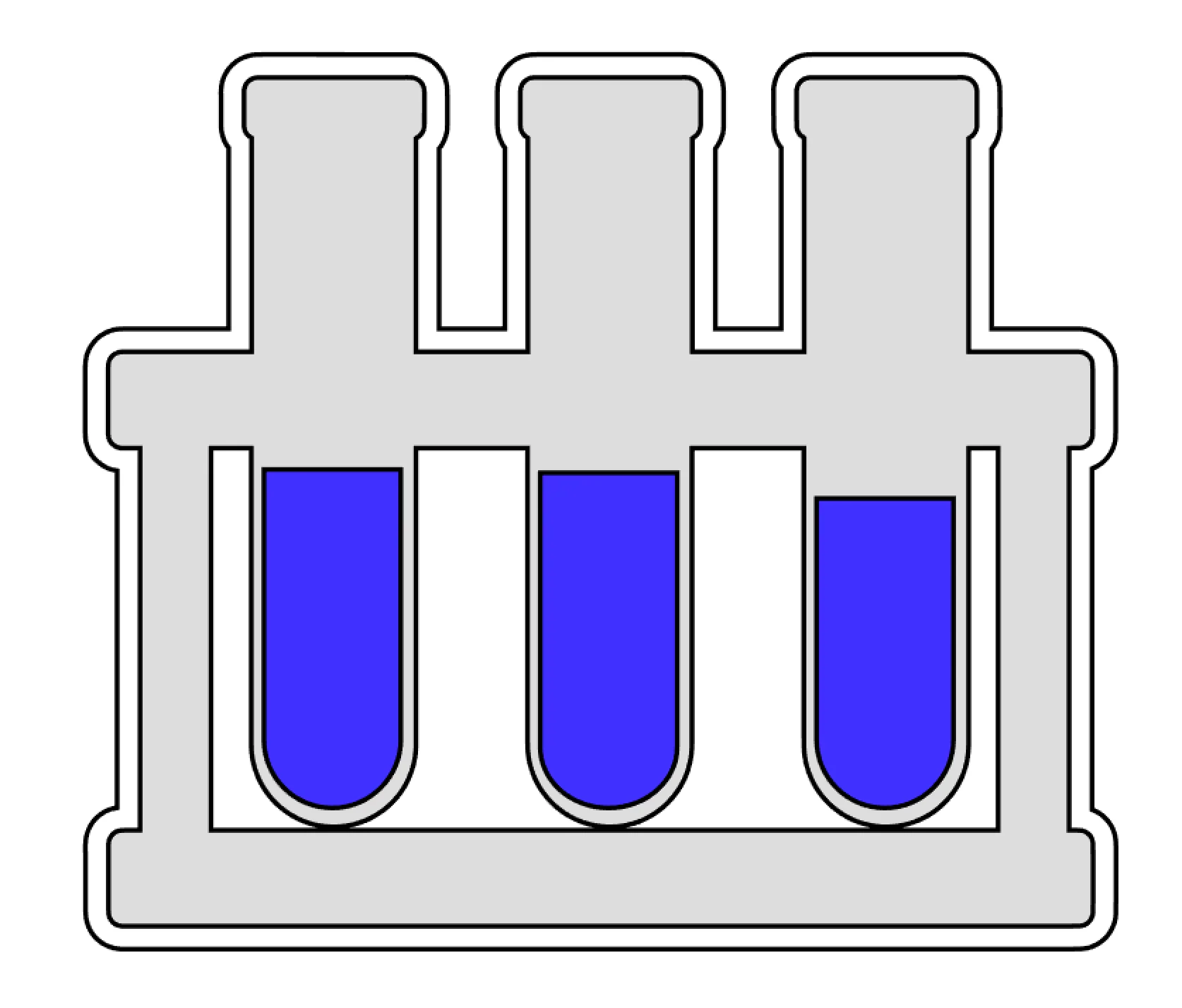 Chemistry Test Tubes Acrylic Blank