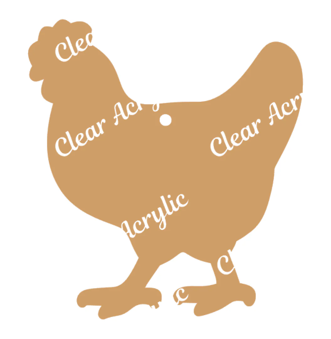 Chicken Acrylic Blank