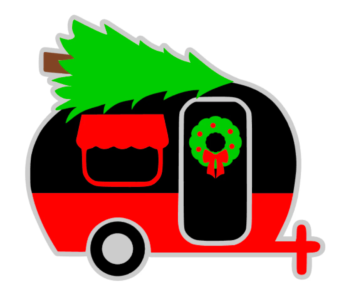 Christmas Camper Acrylic Blank - Image 2