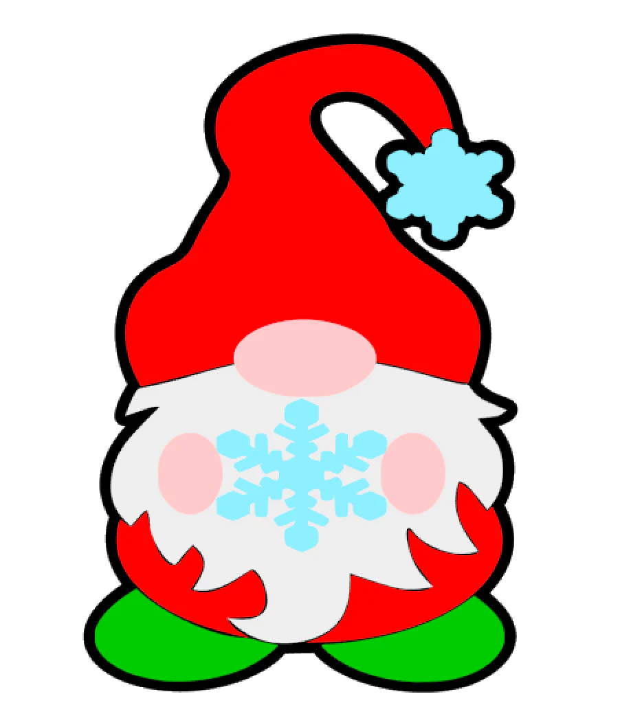 Christmas Gnome Acrylic Blank - Image 2