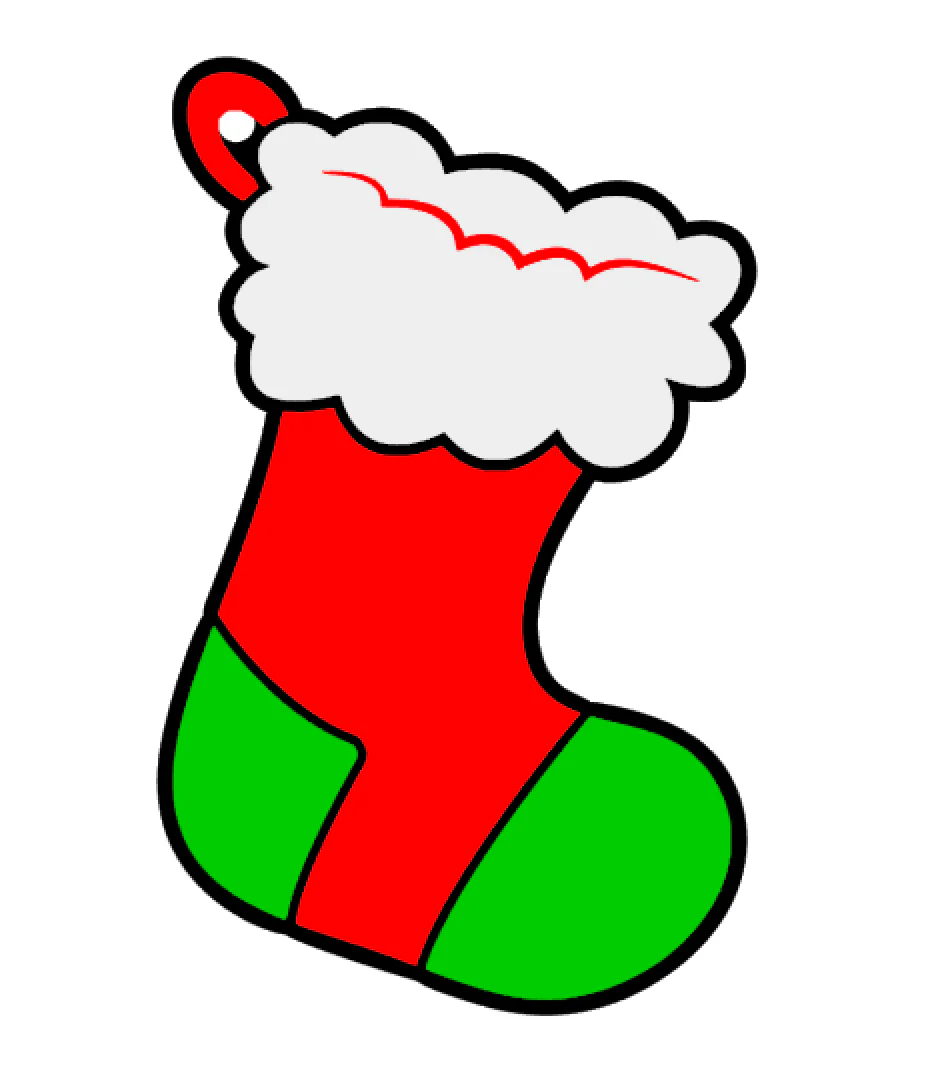 Christmas Stocking Acrylic Blank - Image 2