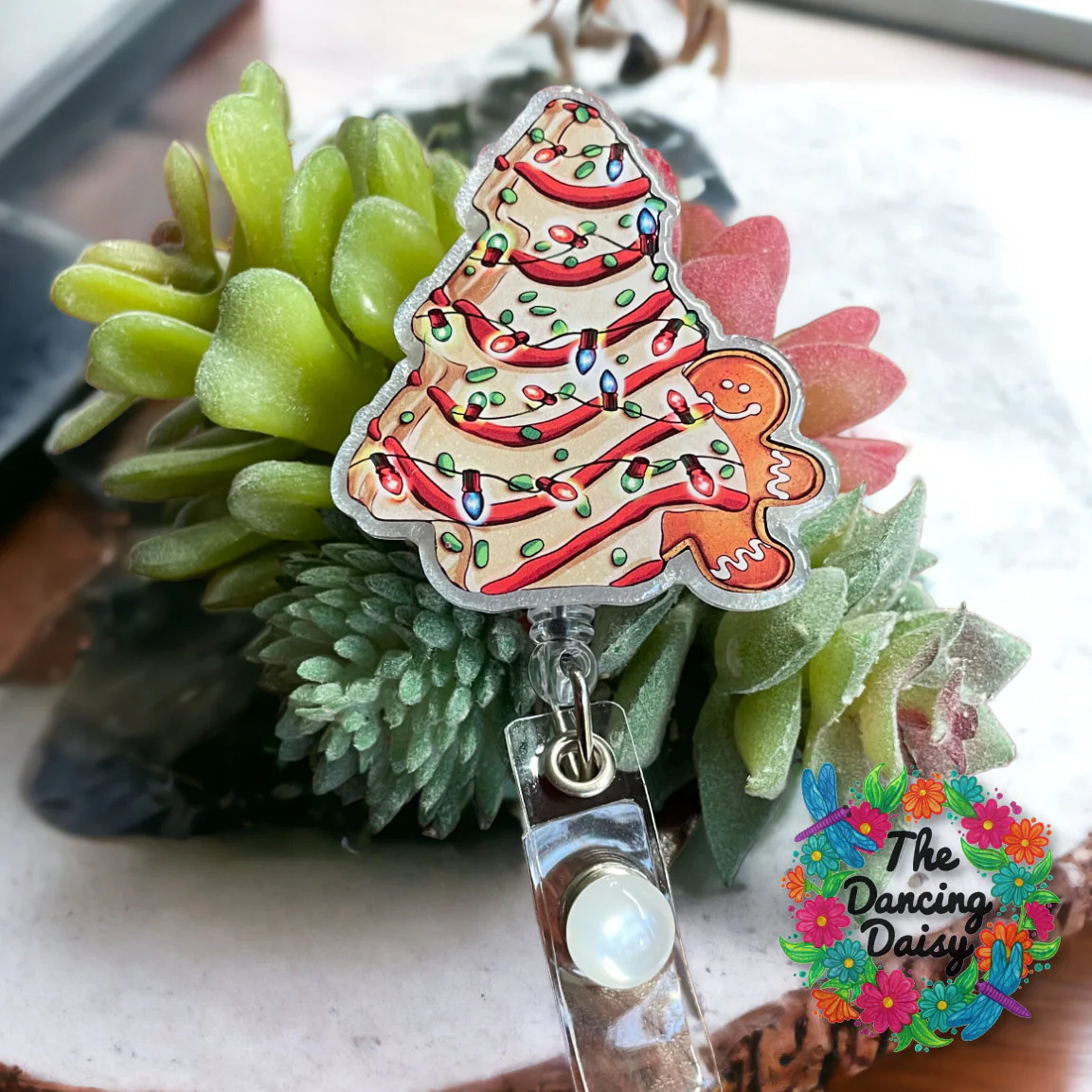Christmas Tree Cake Decal & Acrylic Blank COMBO - Image 2