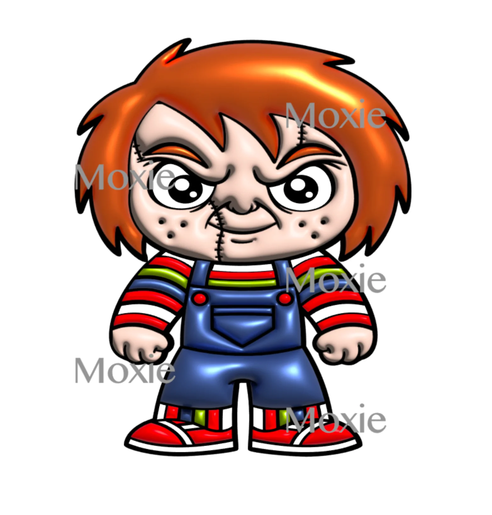 Chucky 3D Inflated Decal & Acrylic Blank COMBO