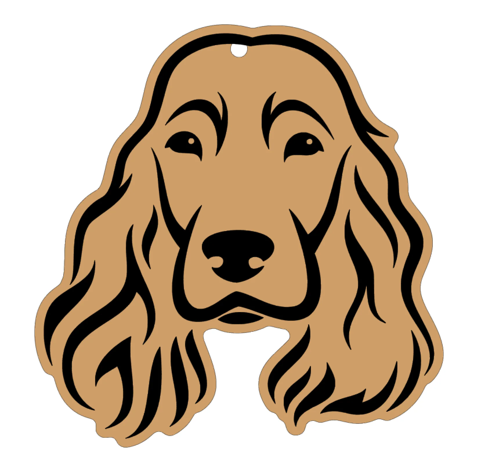 Cocker Spaniel Face Dog Acrylic Blank - Image 2