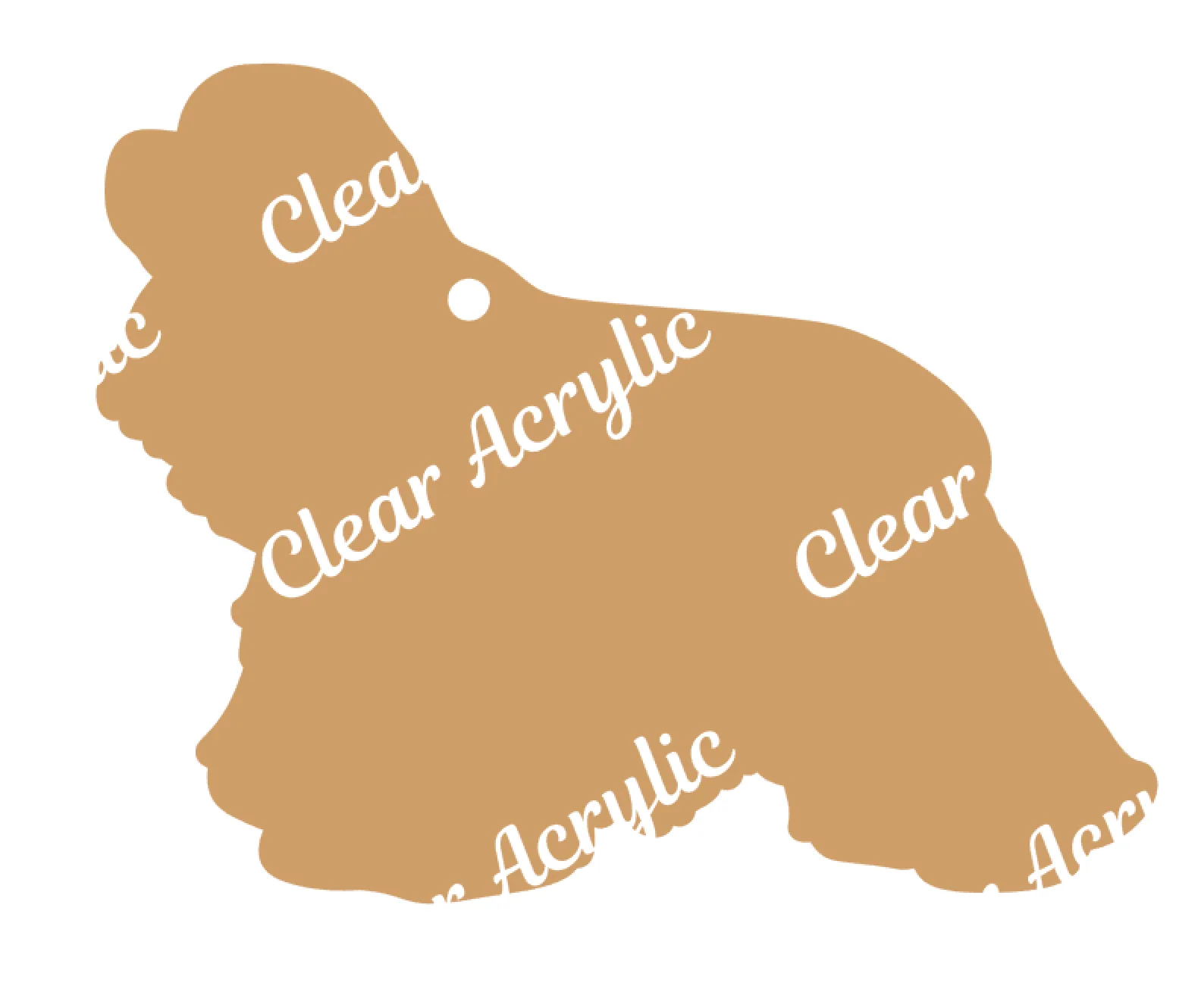 Cocker Spaniel Dog Profile Acrylic Blank