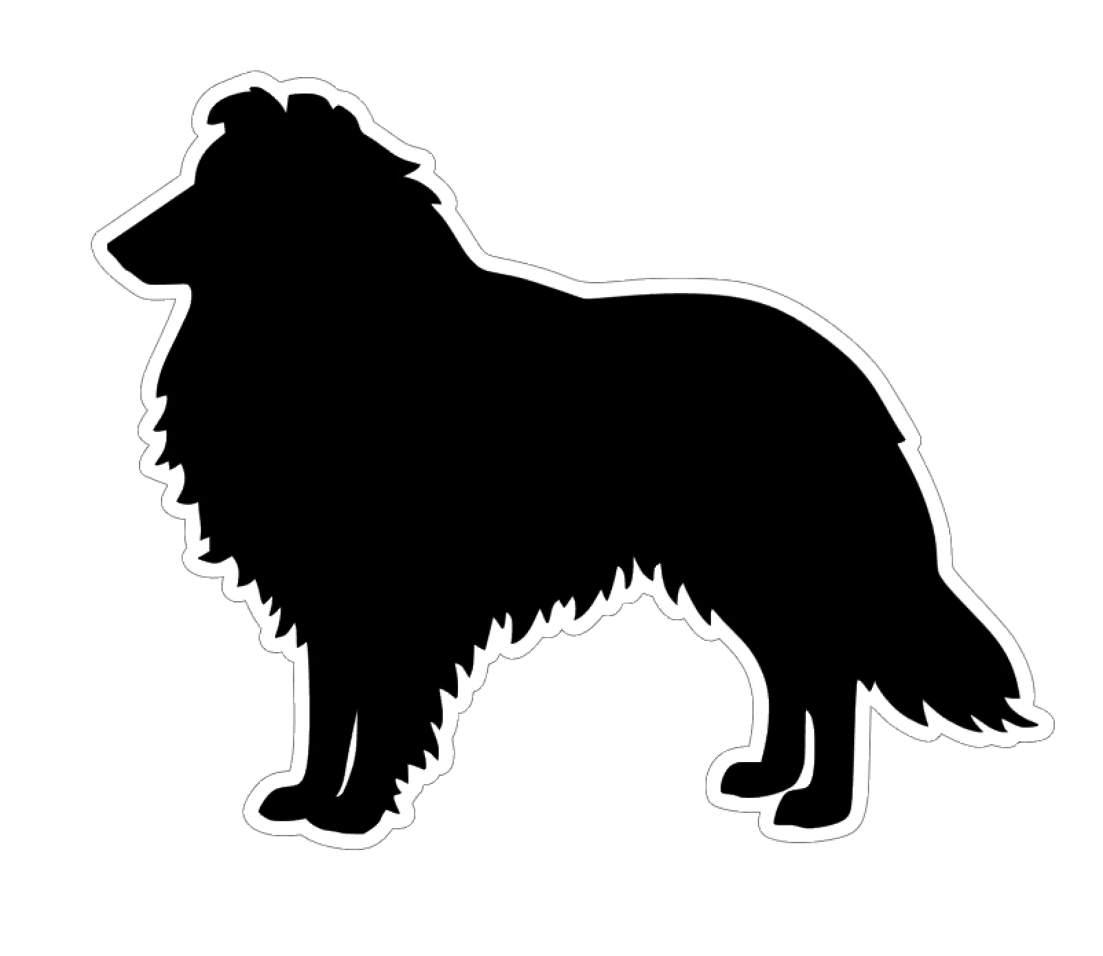 Collie Dog Profile Acrylic Blank - Image 2