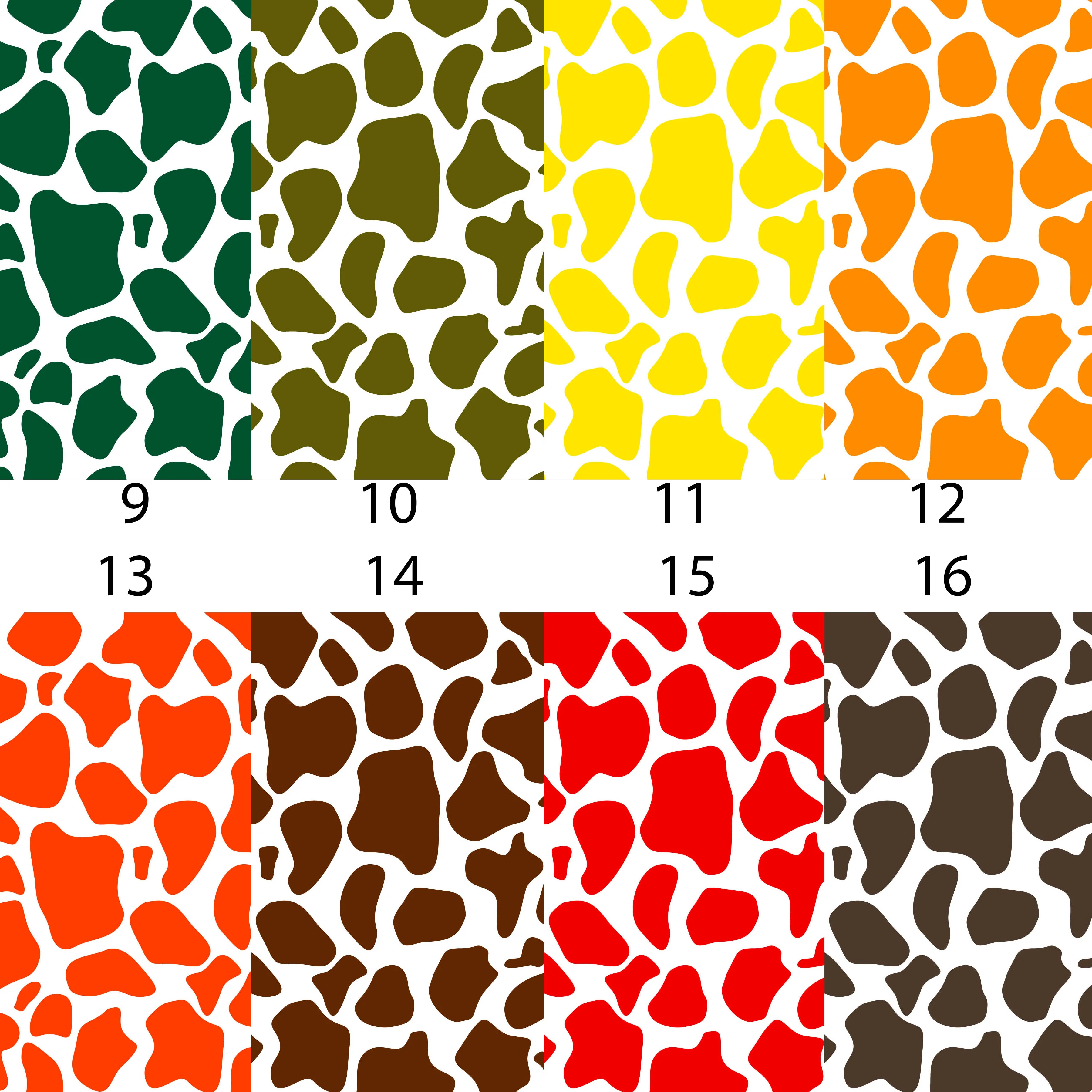 Cow Hide Colors Vinyl