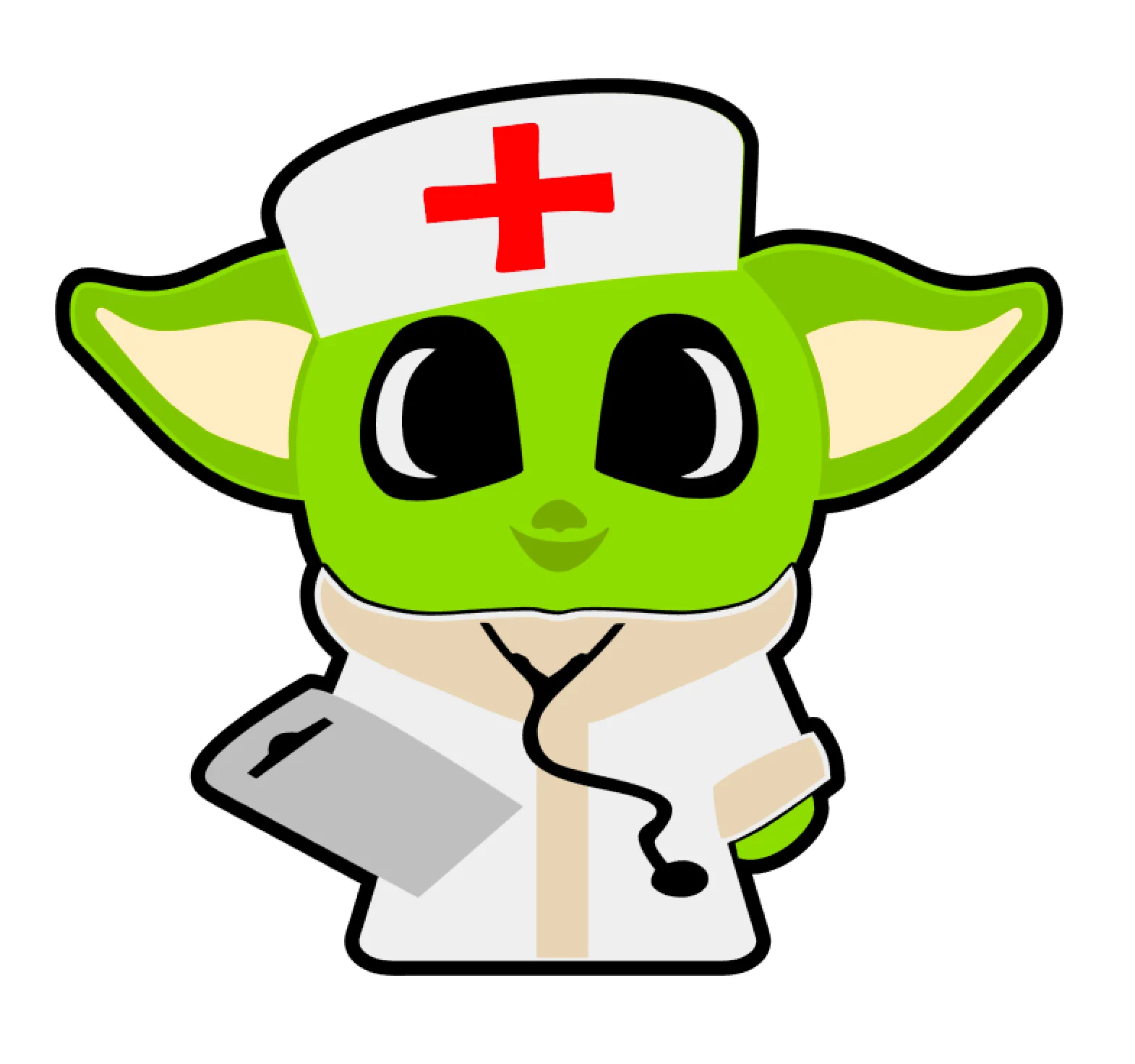Baby Alien Nurse Acrylic Blank - Image 2
