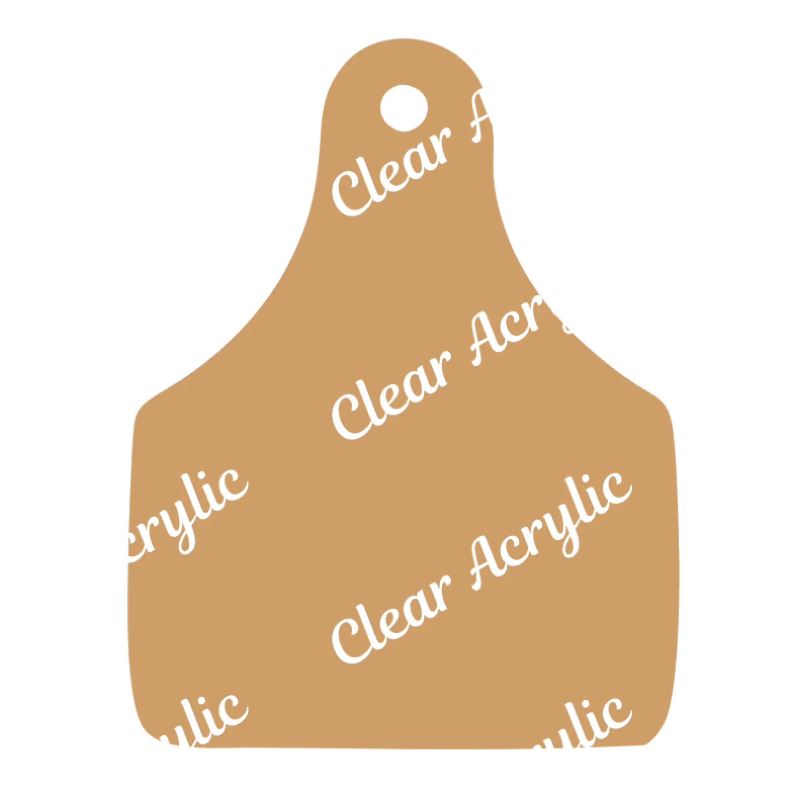 Cow Tag Acrylic Blank