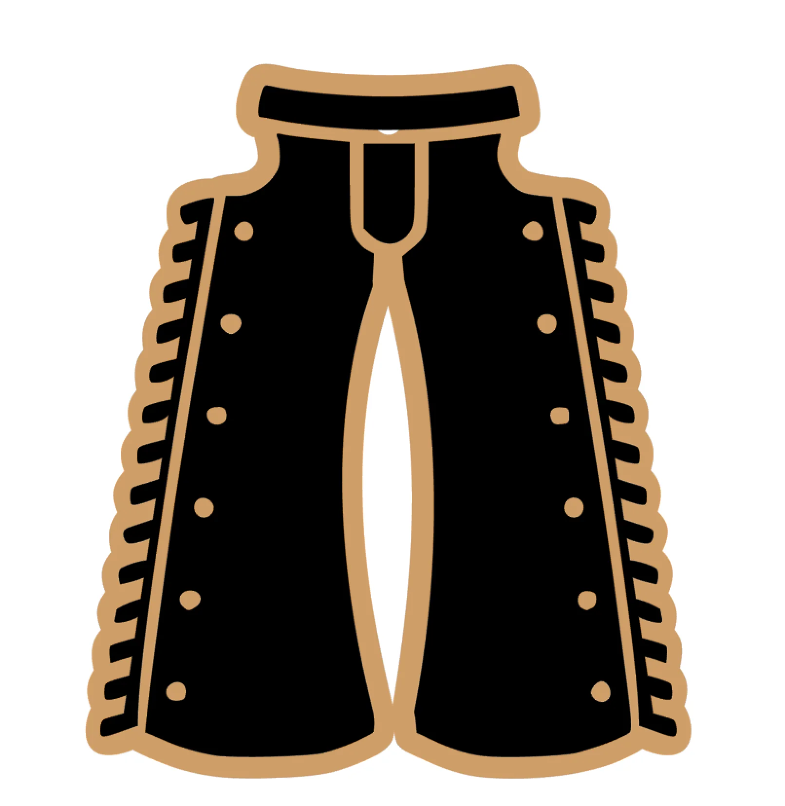 Cowboy Chaps Acrylic Blank - Image 2