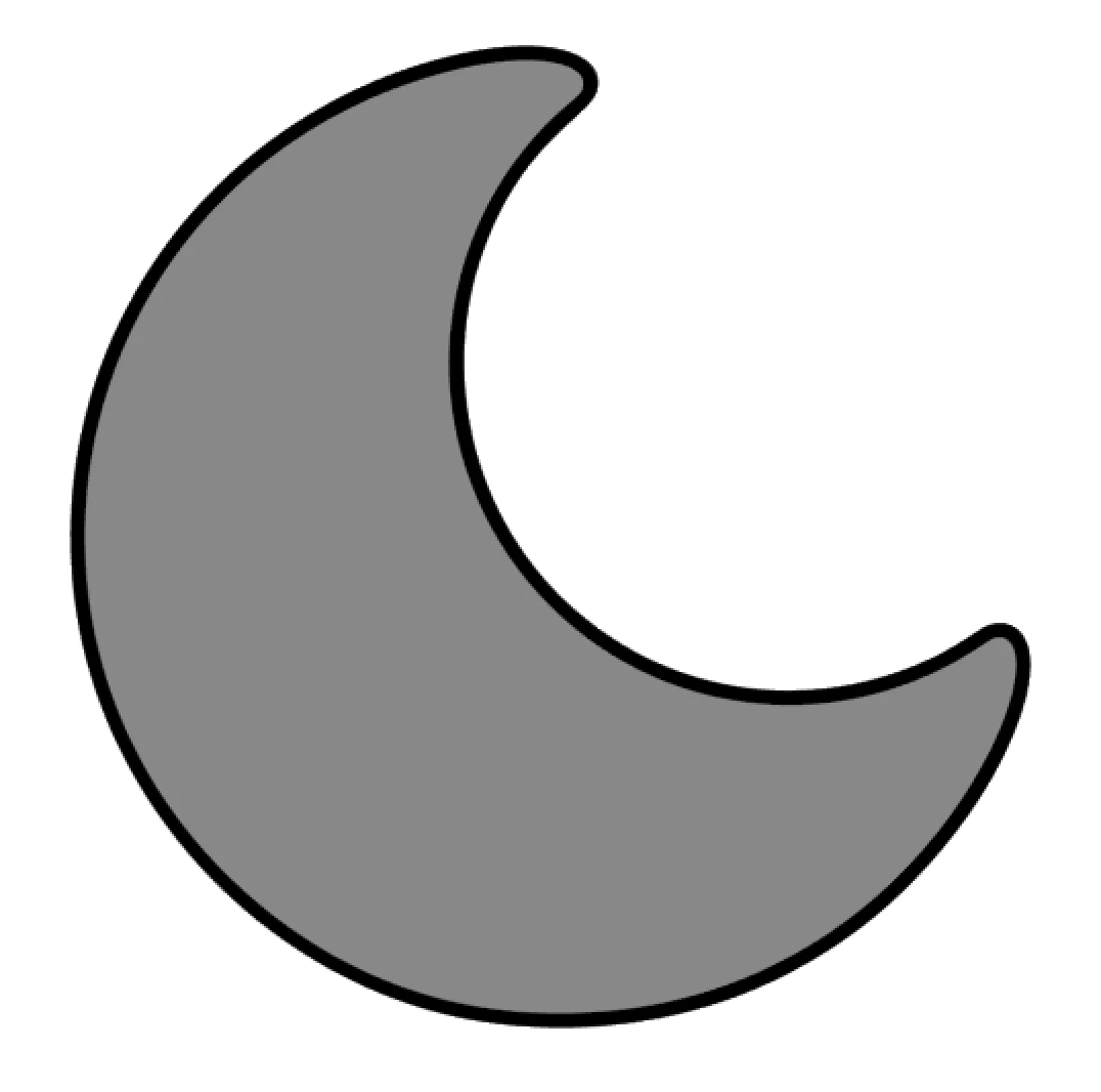 Crescent Moon Acrylic Blank - Image 2