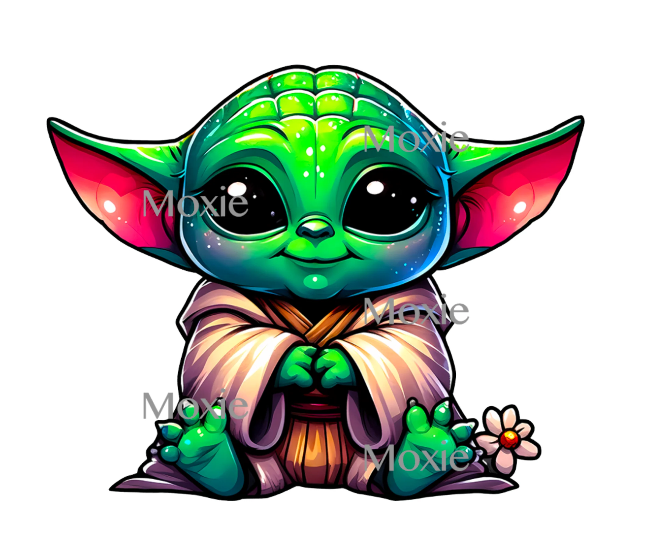 Cute Baby Alien Decal & Acrylic Blank COMBO