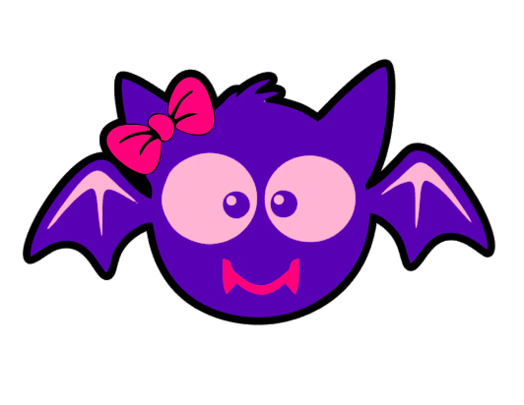 Cute Bat Girl Acrylic Blank - Image 2