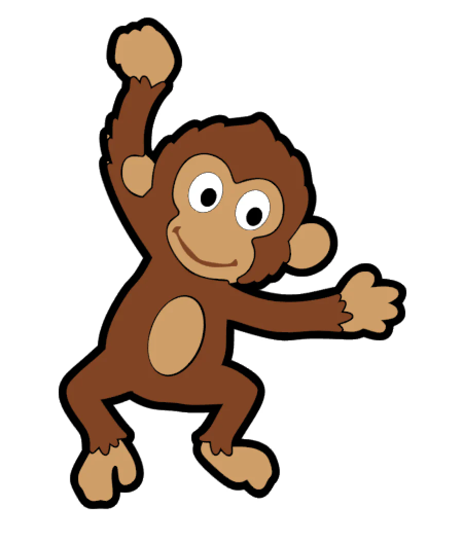 Cute Monkey Acrylic Blank - Image 2