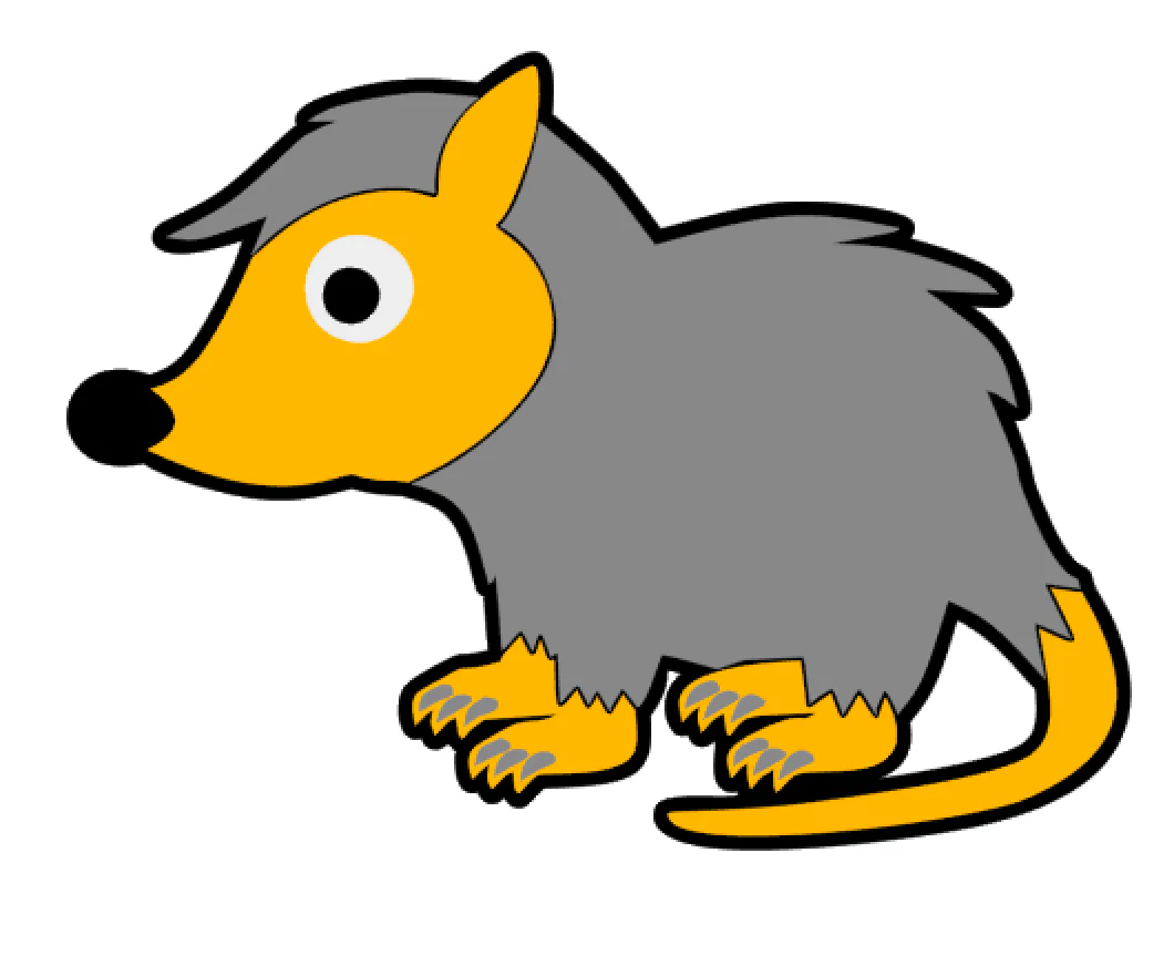 Cute Opossum Acrylic Blank - Image 2