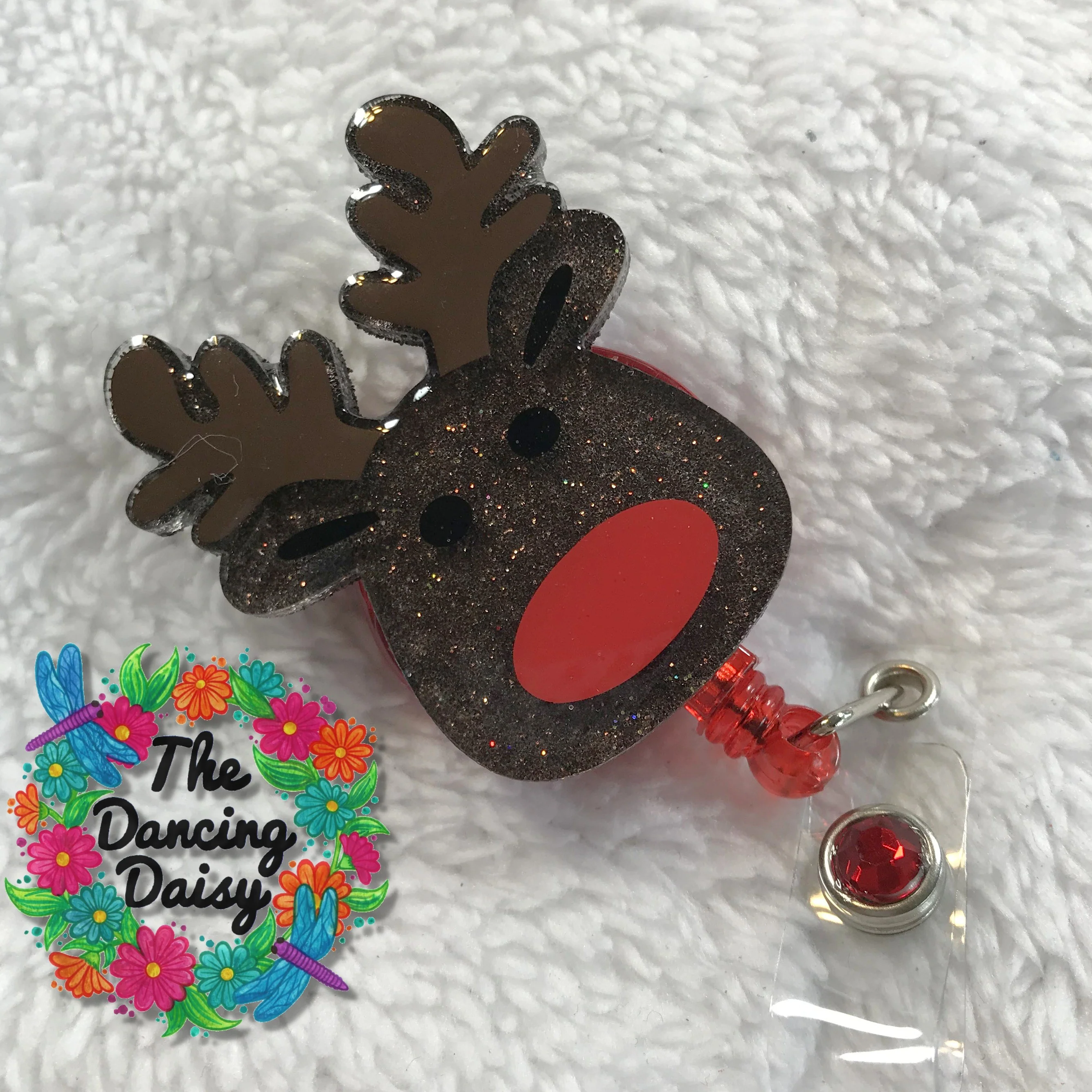 Cute Rudolph Reindeer Acrylic Blank - Image 4