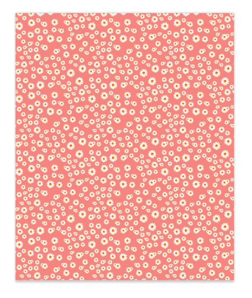 Daisy Flower 2 Faux Leather