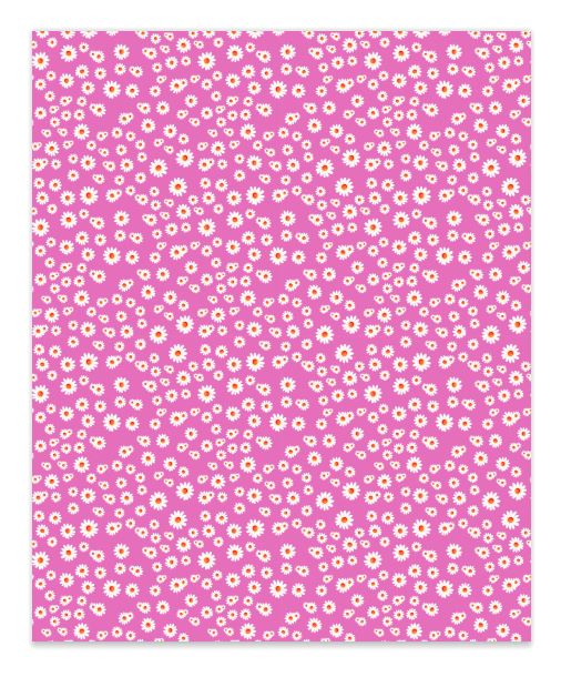 Daisy Flower 3 Faux Leather