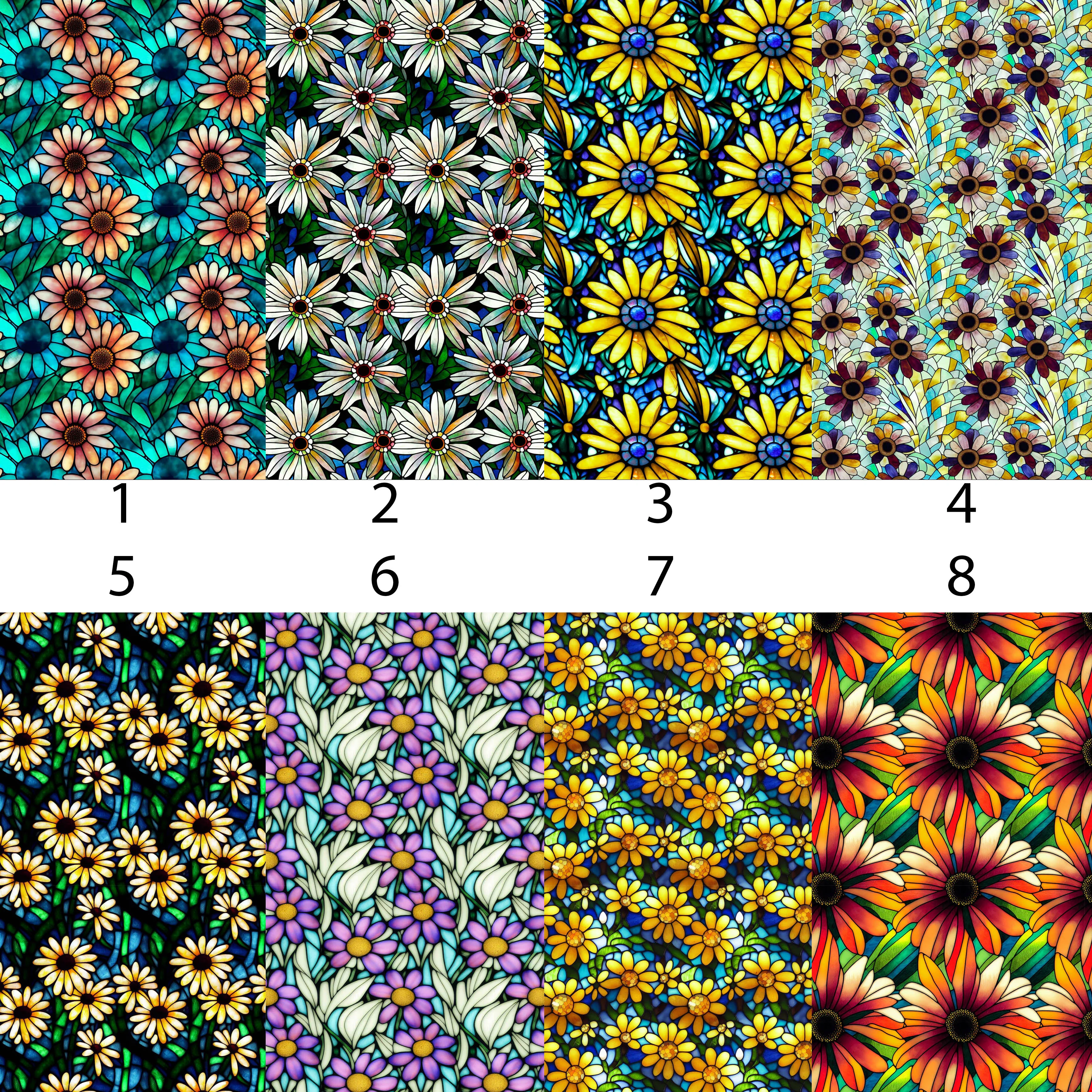 Daisy Stained Glass Vinyl