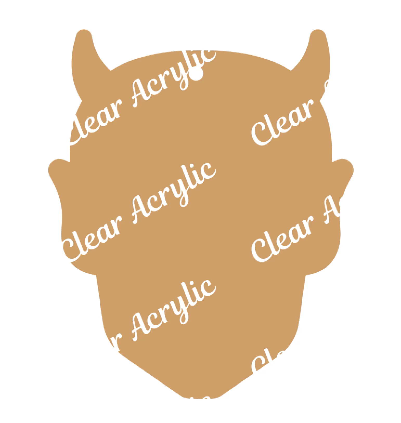 Devil Head Acrylic Blank