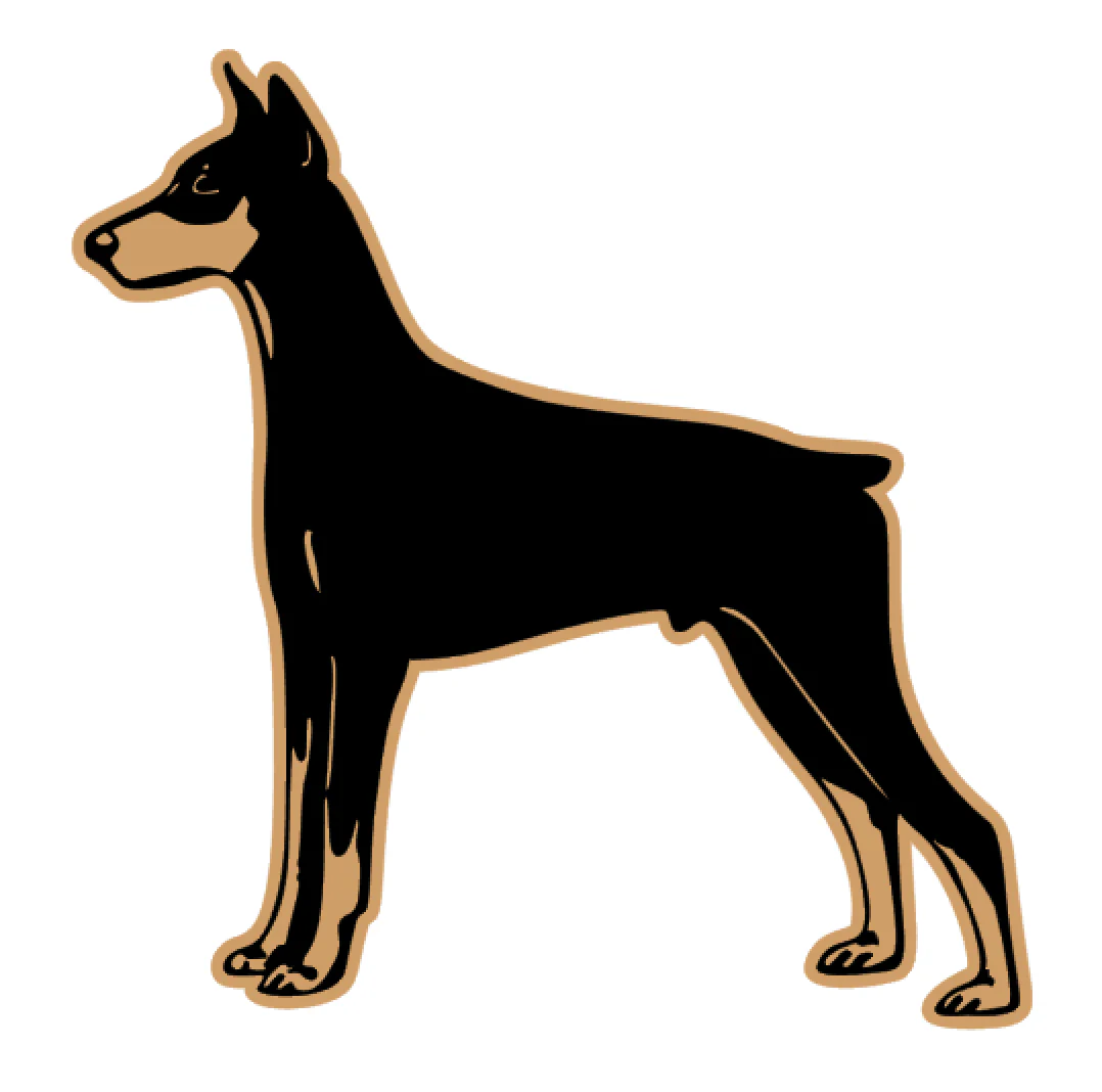 Doberman Pincher Profile Acrylic Blank - Image 2