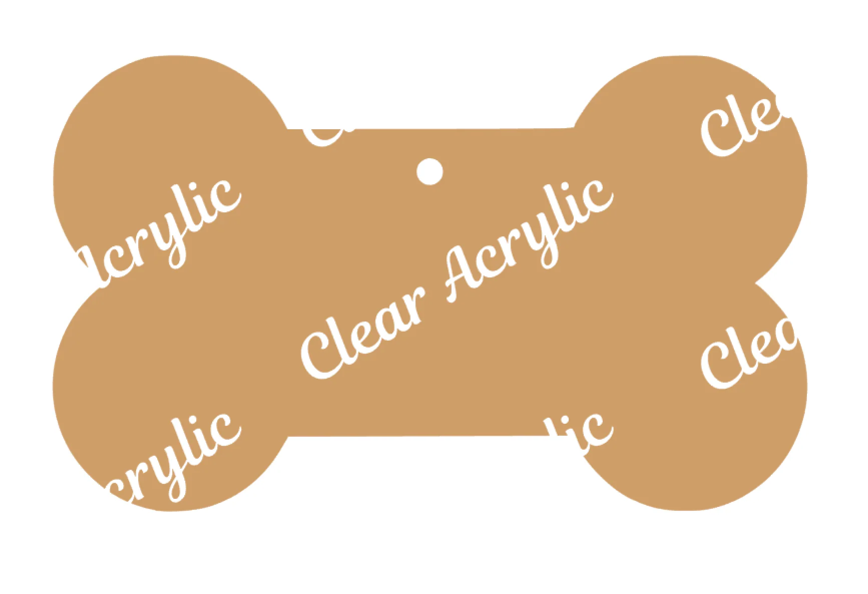 Dog Bone Acrylic Blank