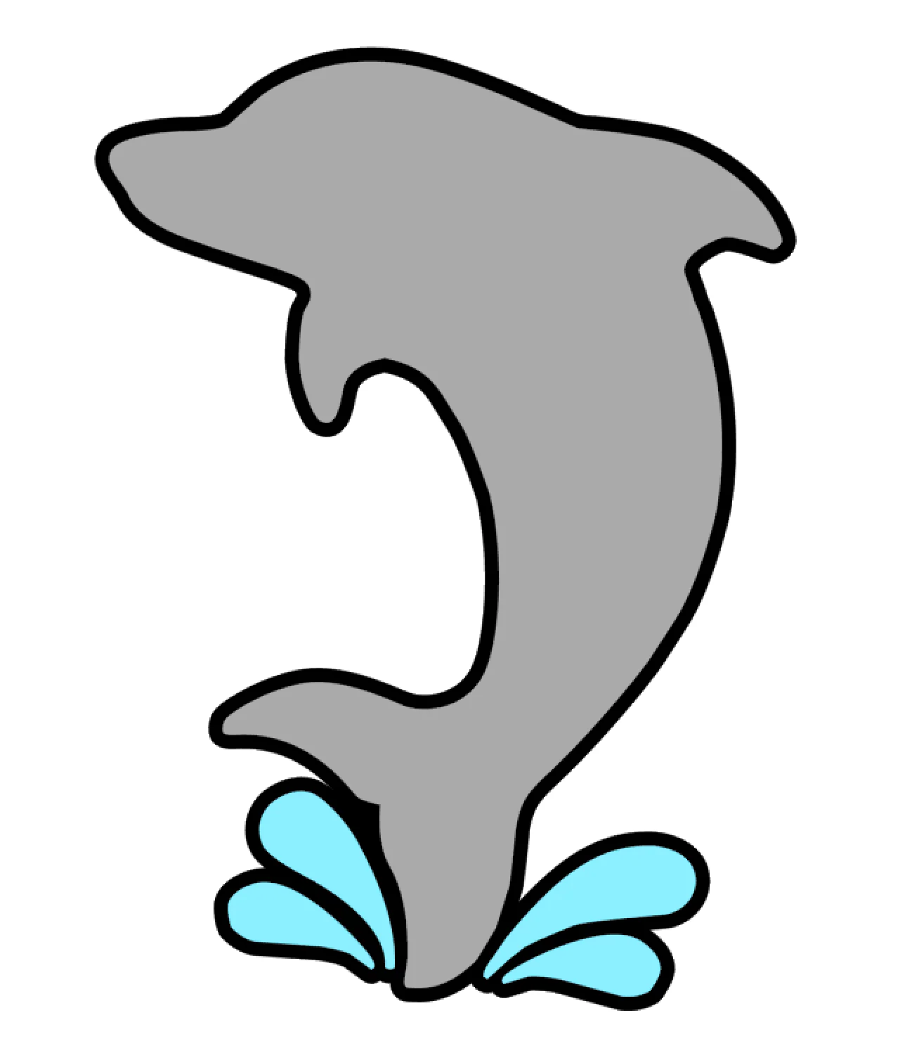Dolphin Splash Acrylic Blank - Image 2