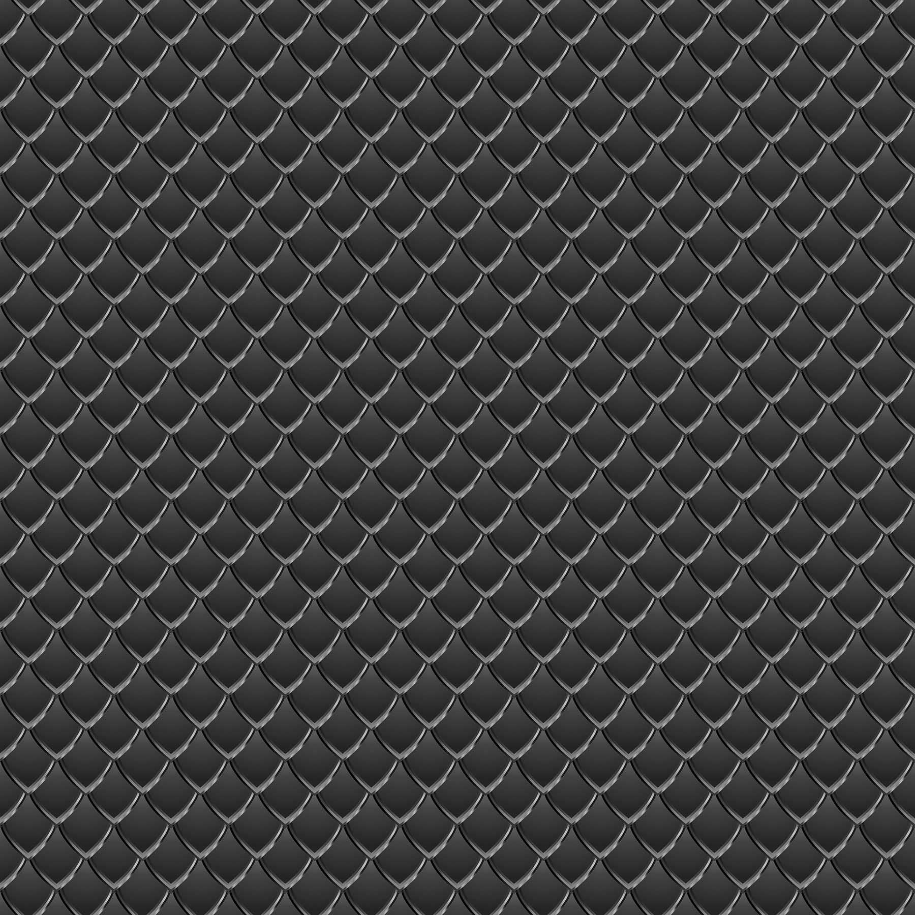 Dragon Scales Printed Vinyl - Black