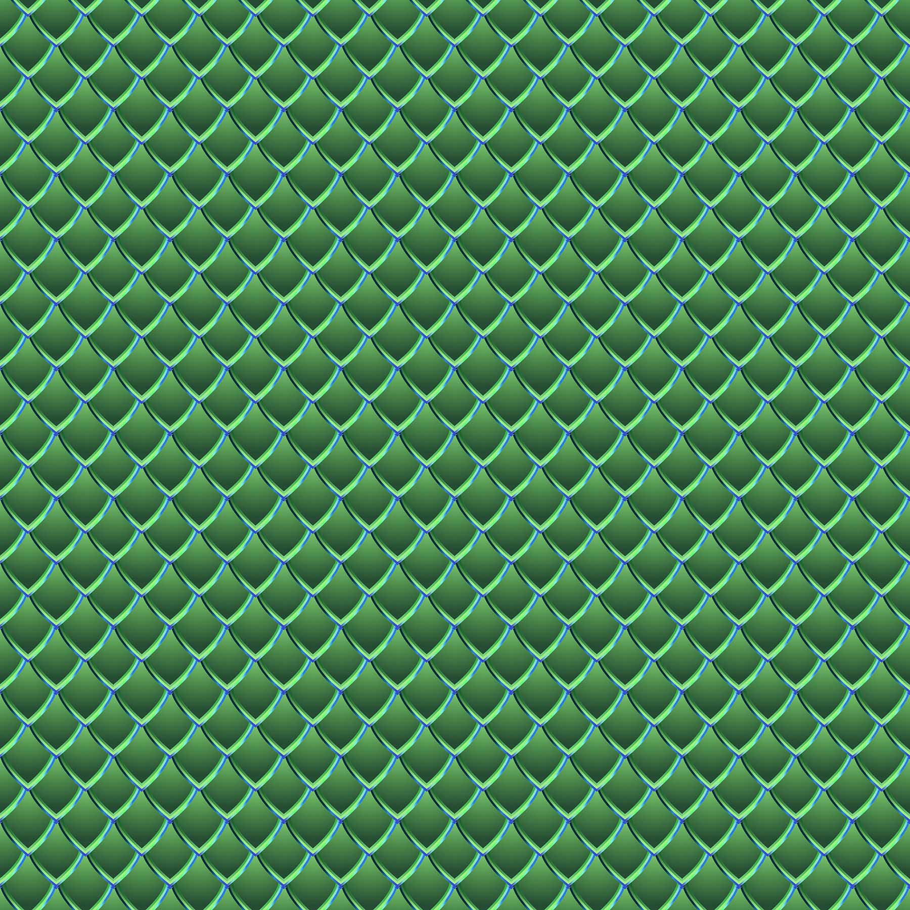 Dragon Scales Printed Vinyl - Green