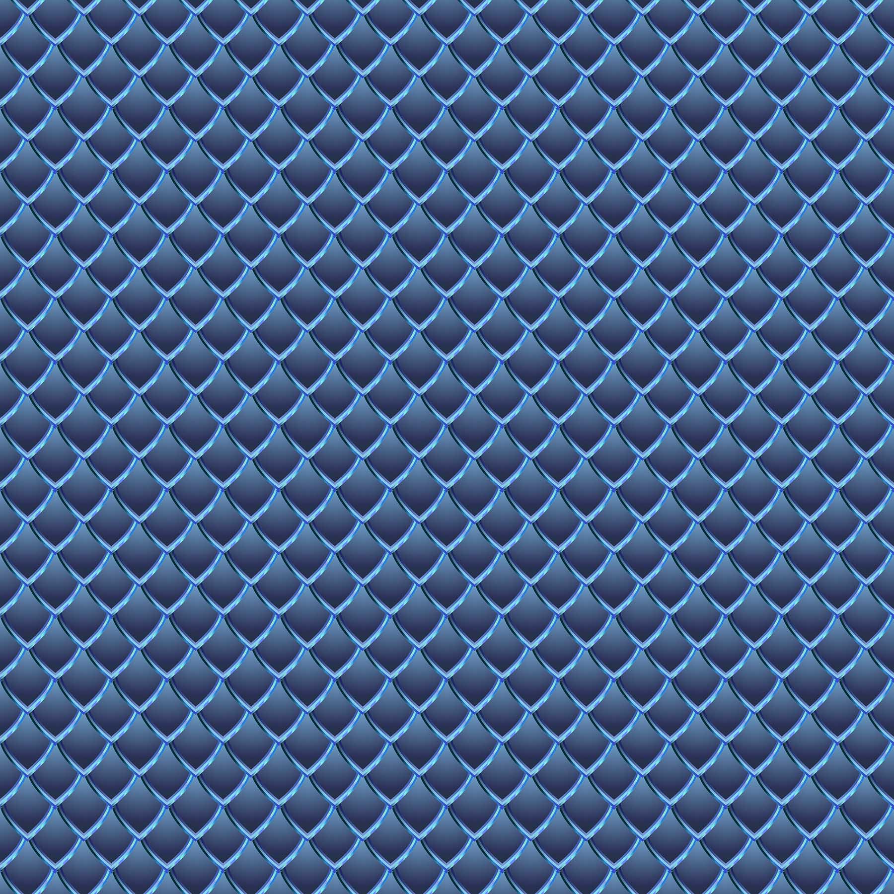 Dragon Scales Printed Vinyl - Slate Blue