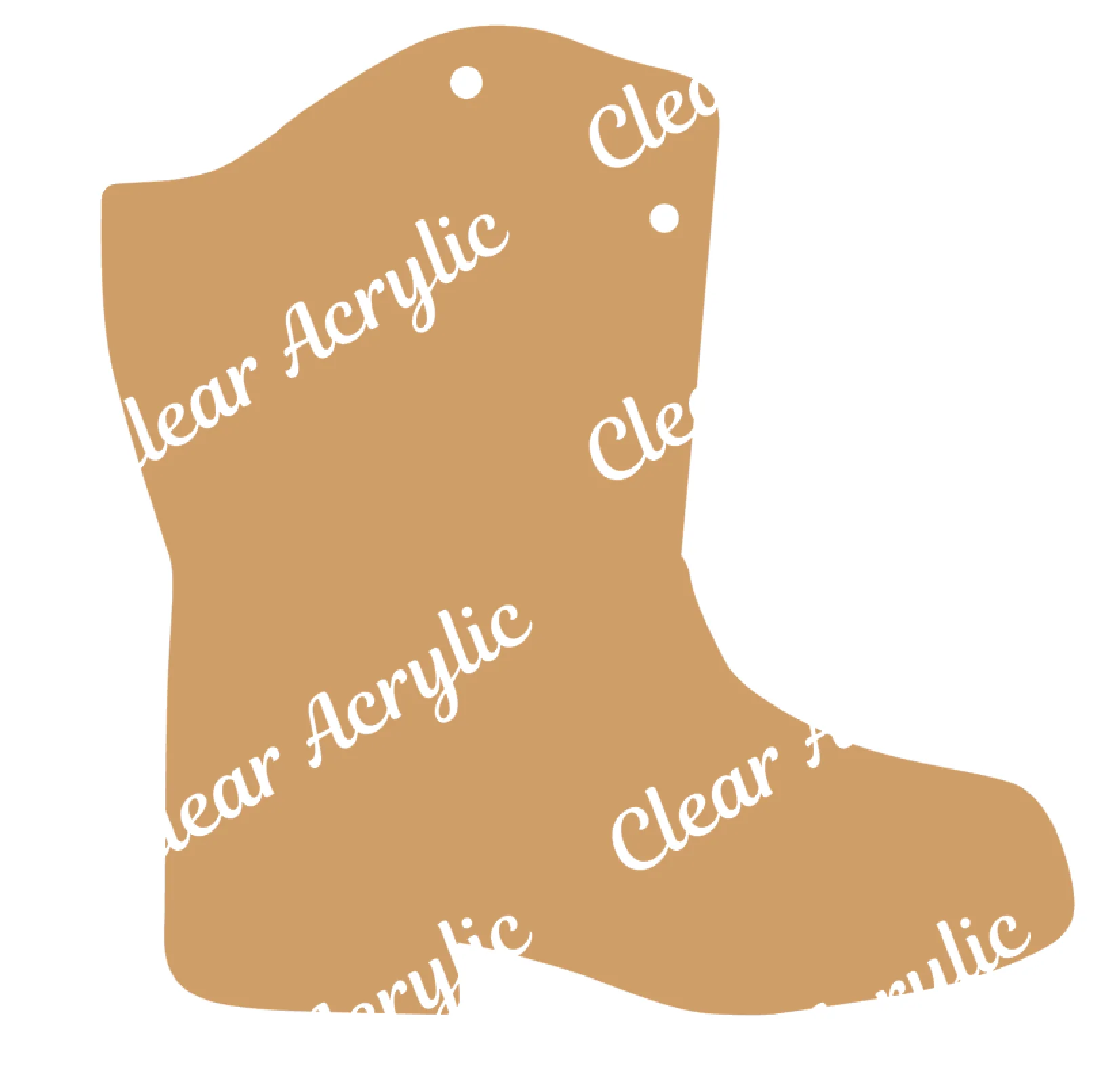Drill Team Boot Acrylic Blank