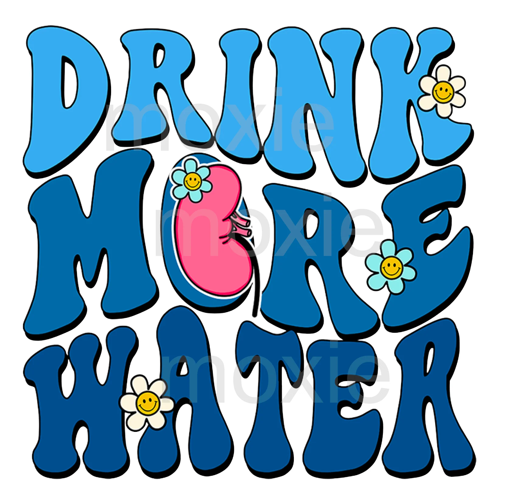 Drink More Water Decal & Acrylic Blank COMBO