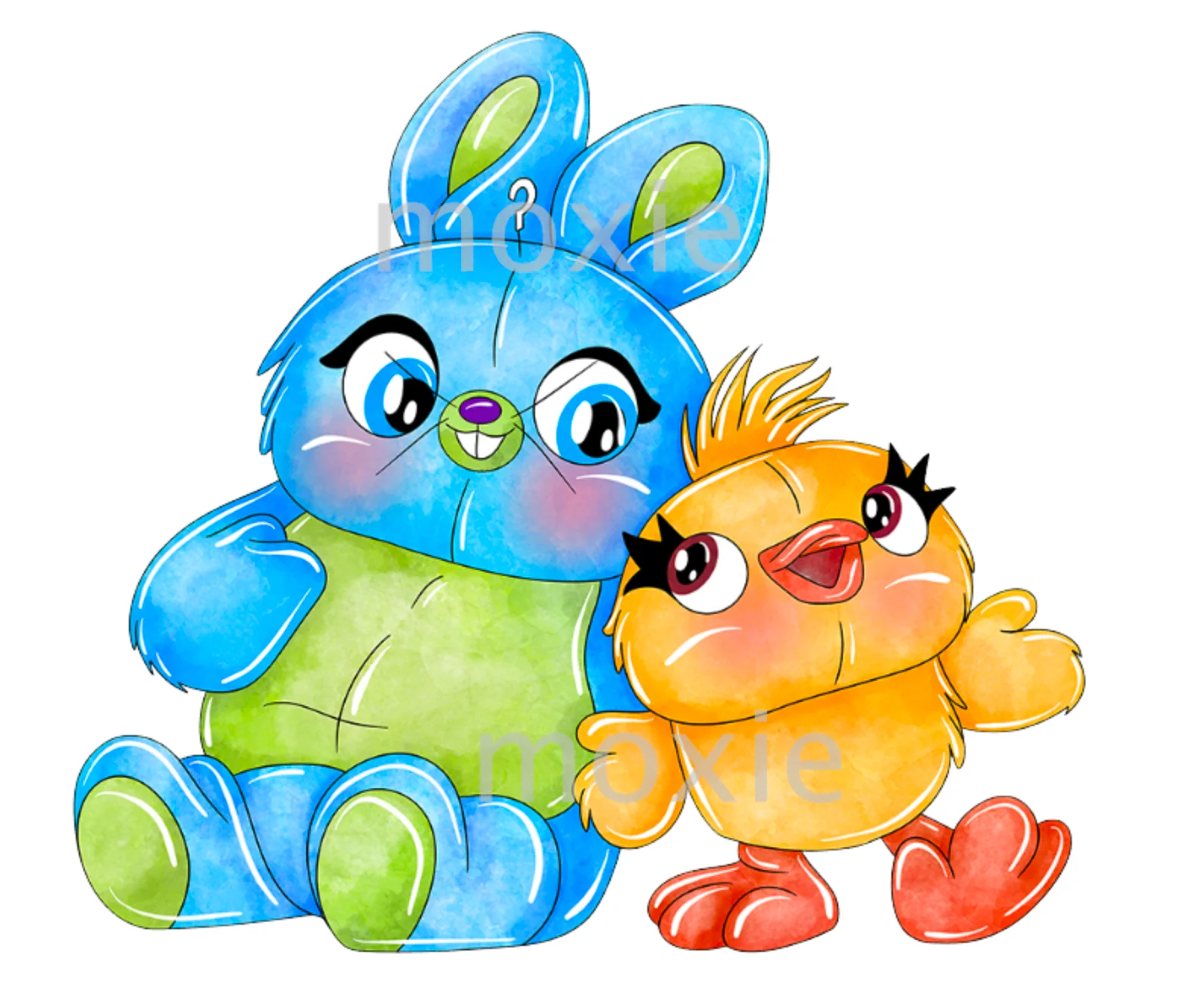 Ducky Bunny Decal & Acrylic Blank COMBO