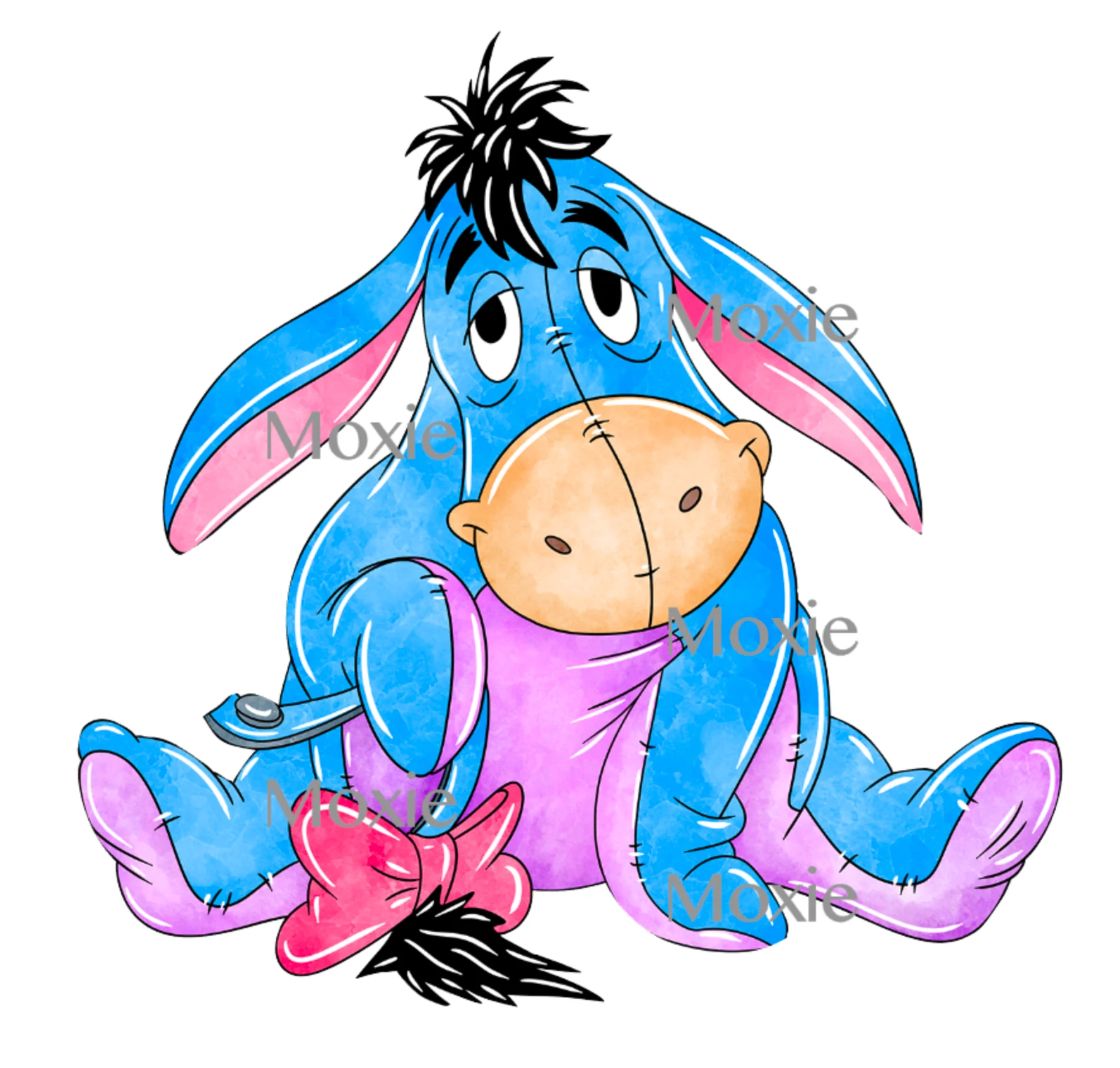 Eeyore Decal & Acrylic Blank COMBO