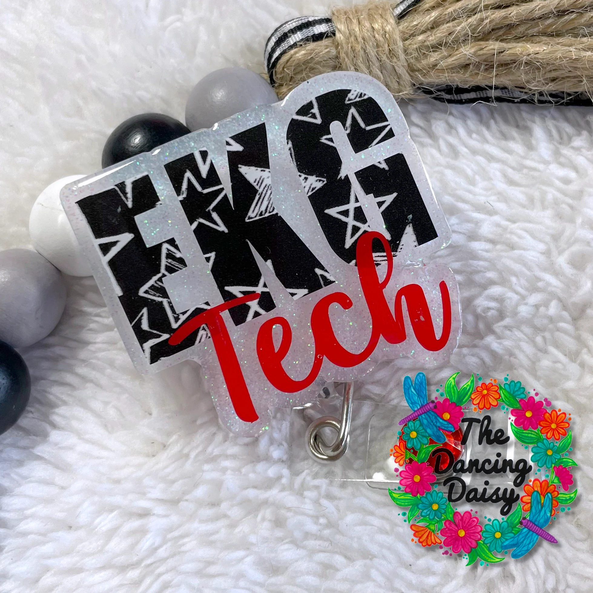 EKG Tech Badge Reel Blank - Image 2