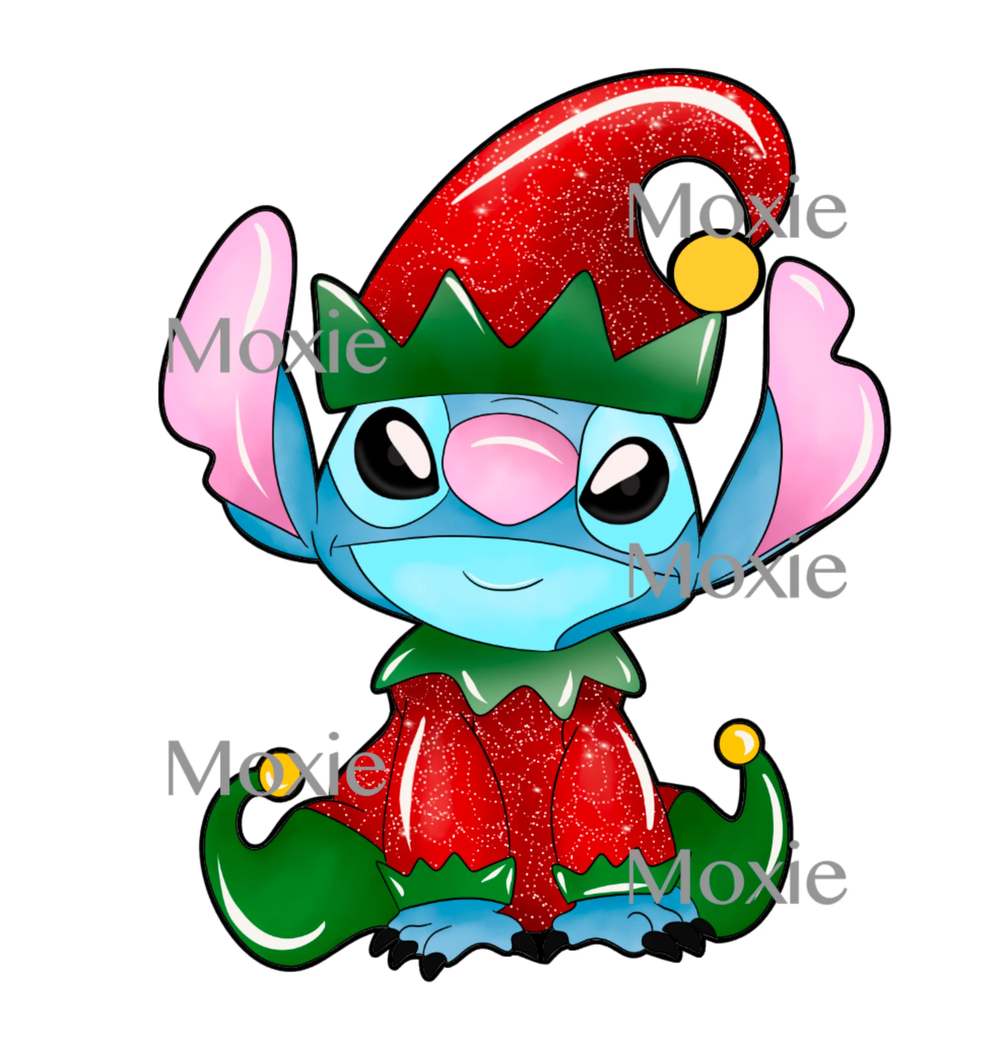 Elf Stitch Decal & Acrylic Blank COMBO