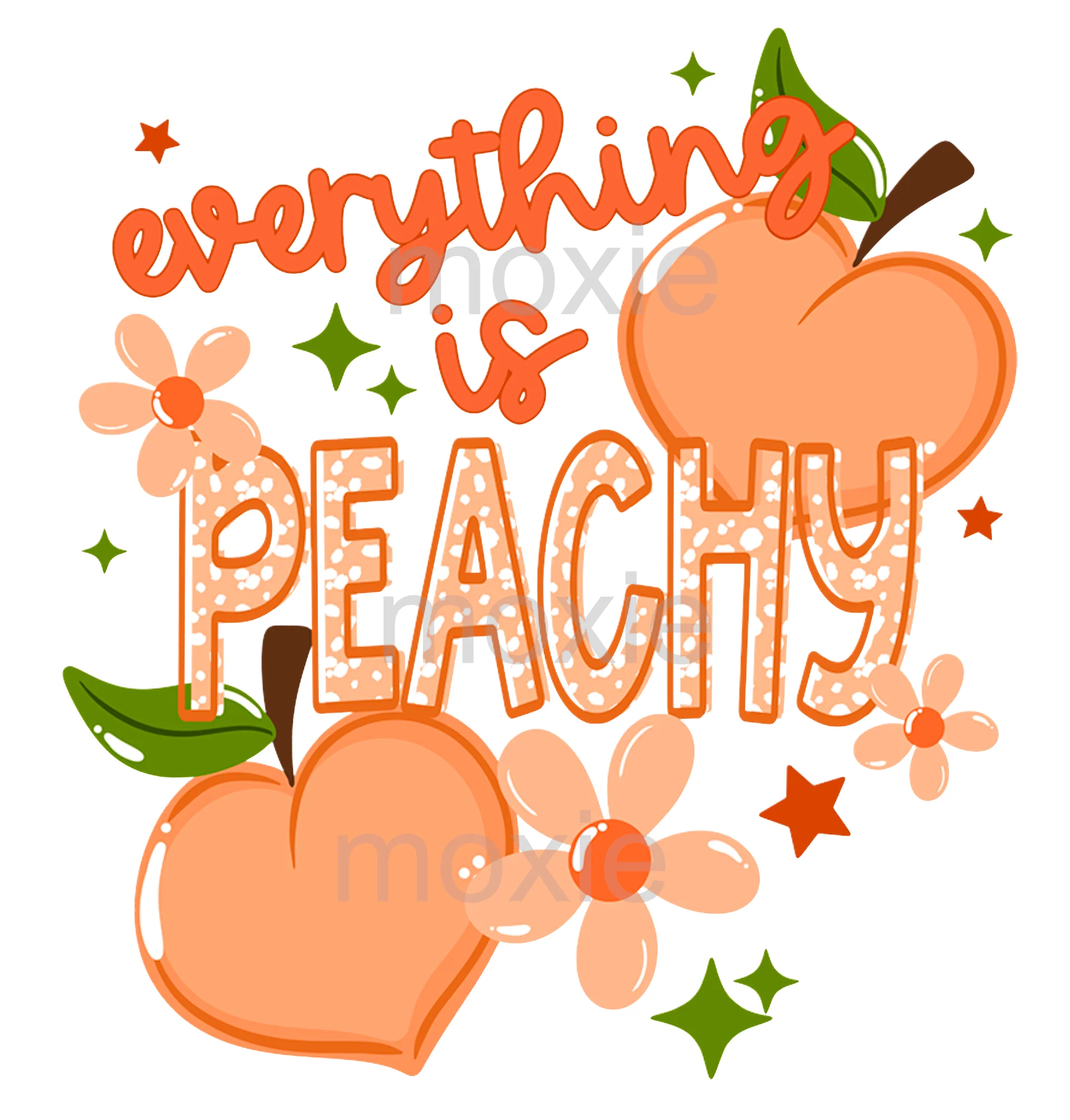 Everything is Peachy Decal & Acrylic Blank COMBO