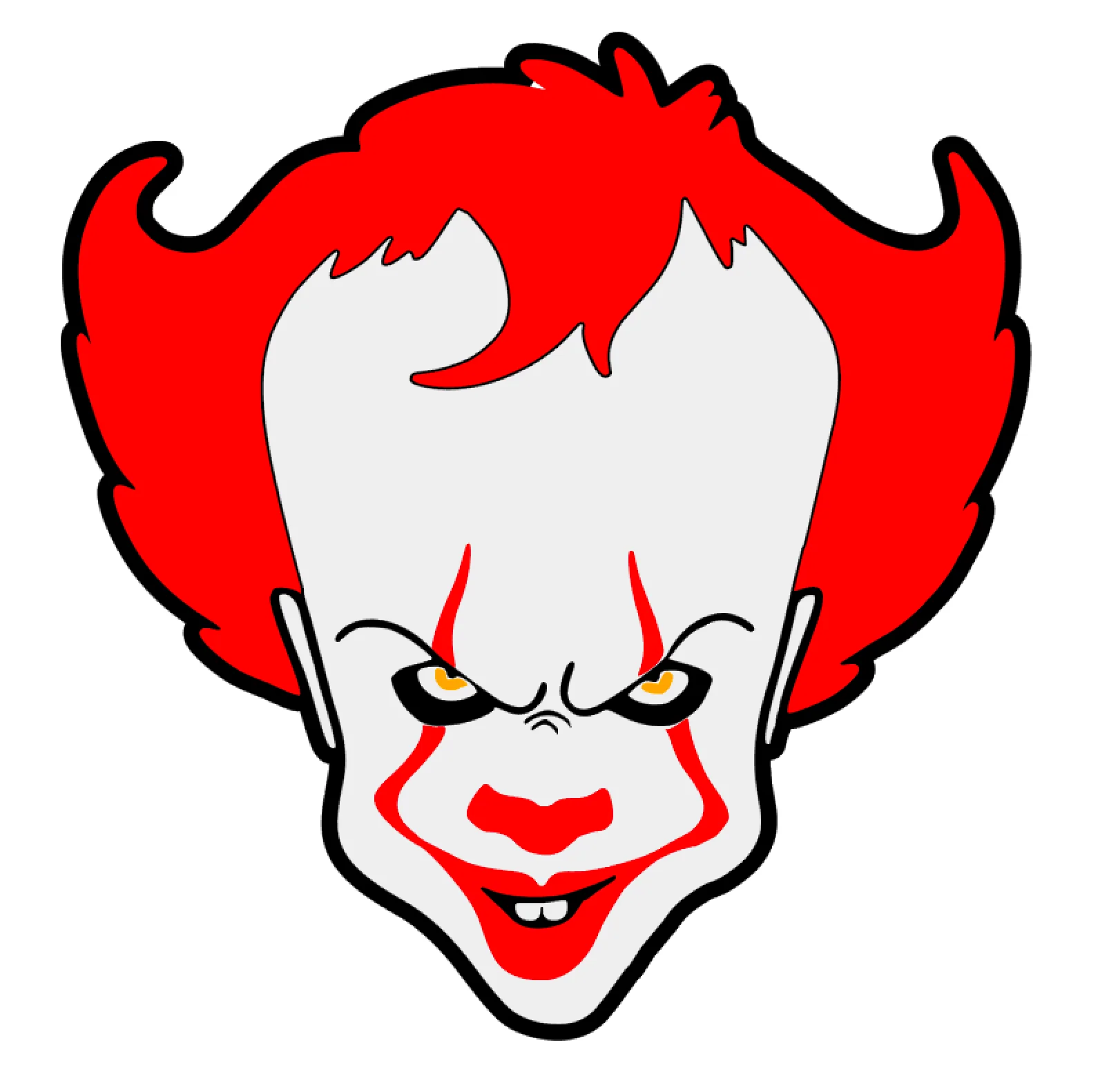 Evil Clown Acrylic Blank - Image 2