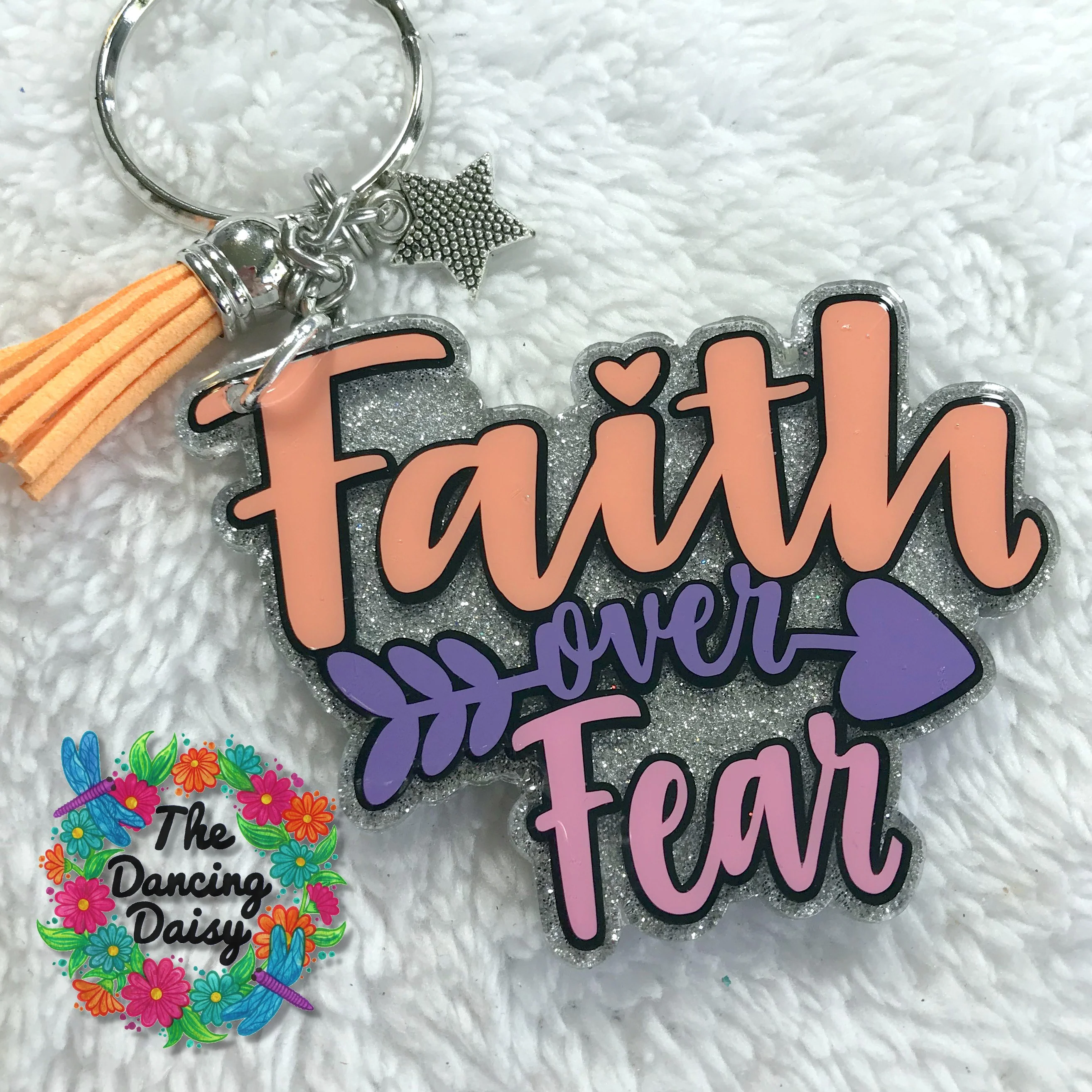 Faith Over Fear Acrylic Blank - Image 2