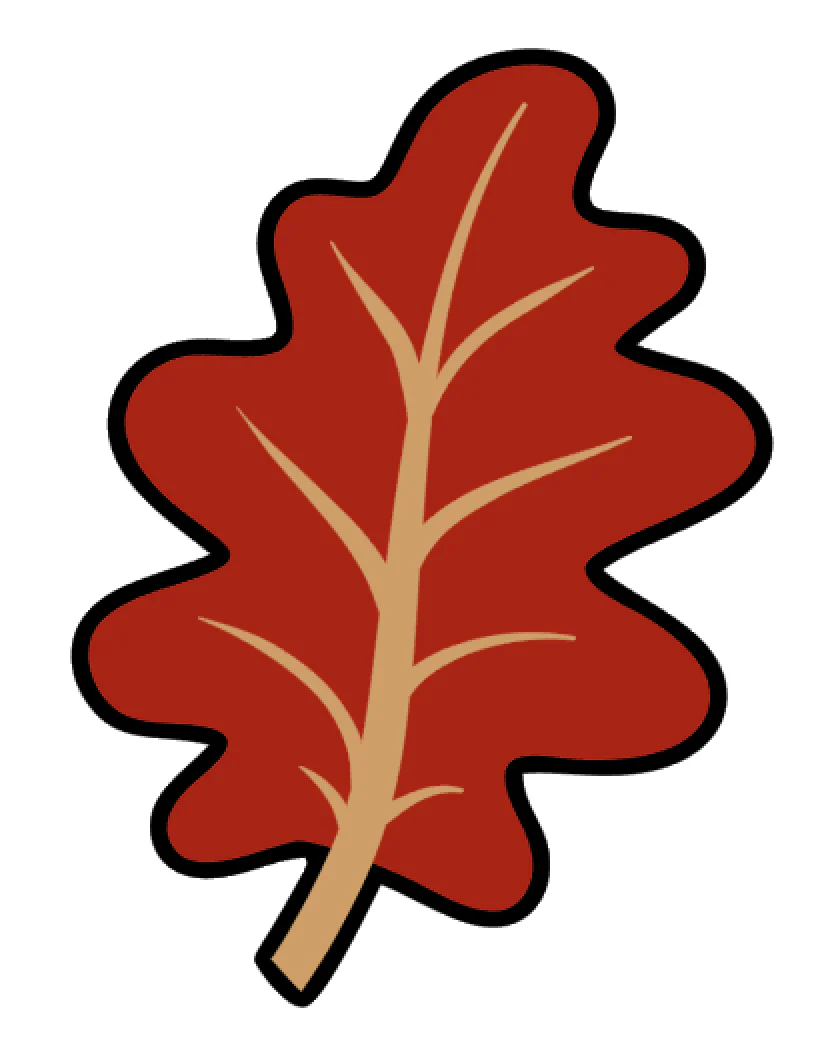Fall Oak Leaf Acrylic Blank - Image 2