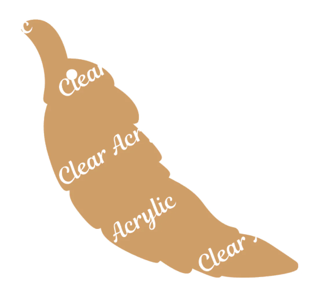 Feather Acrylic Blank