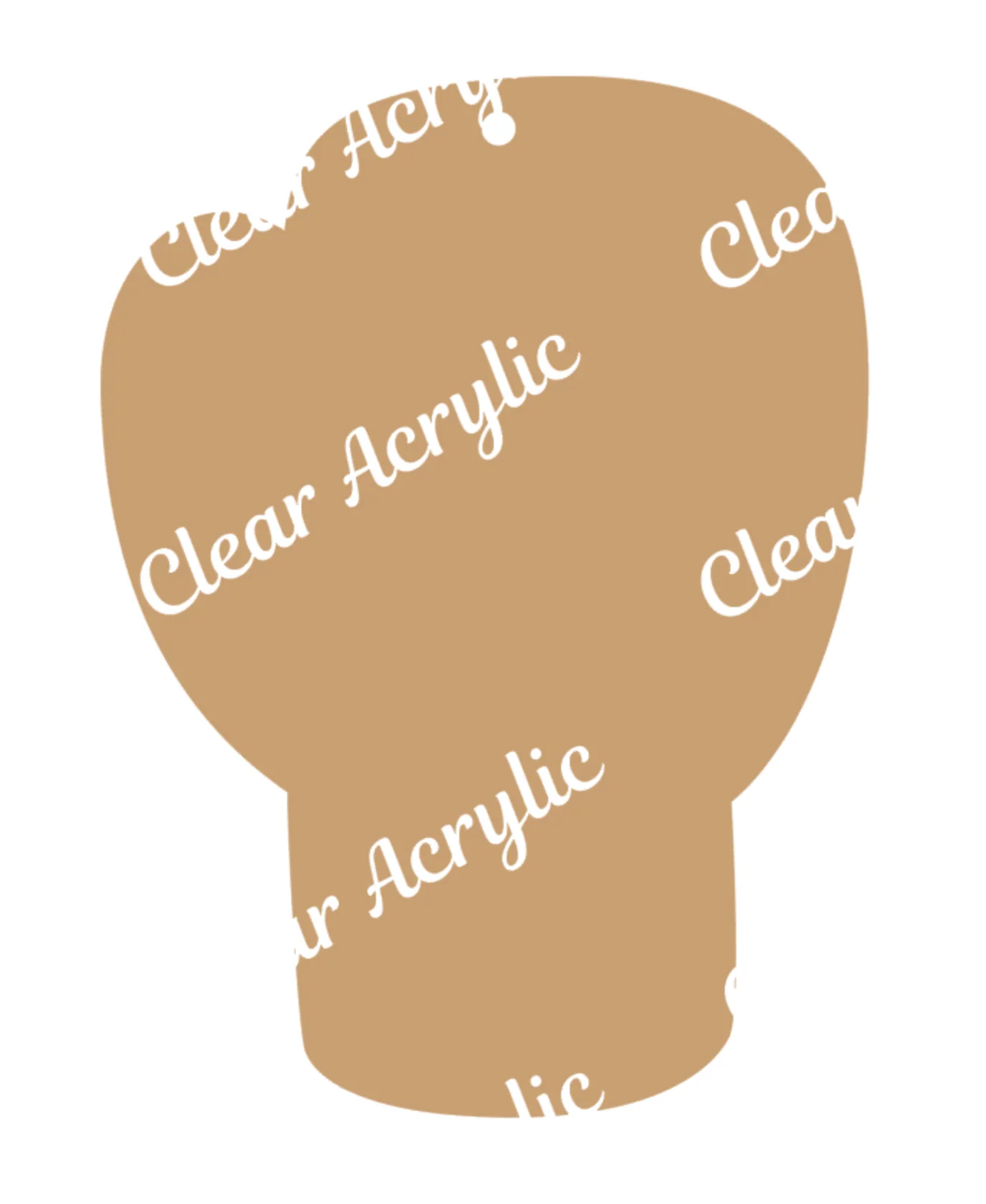 Fight Boxing Glove Acrylic Blank