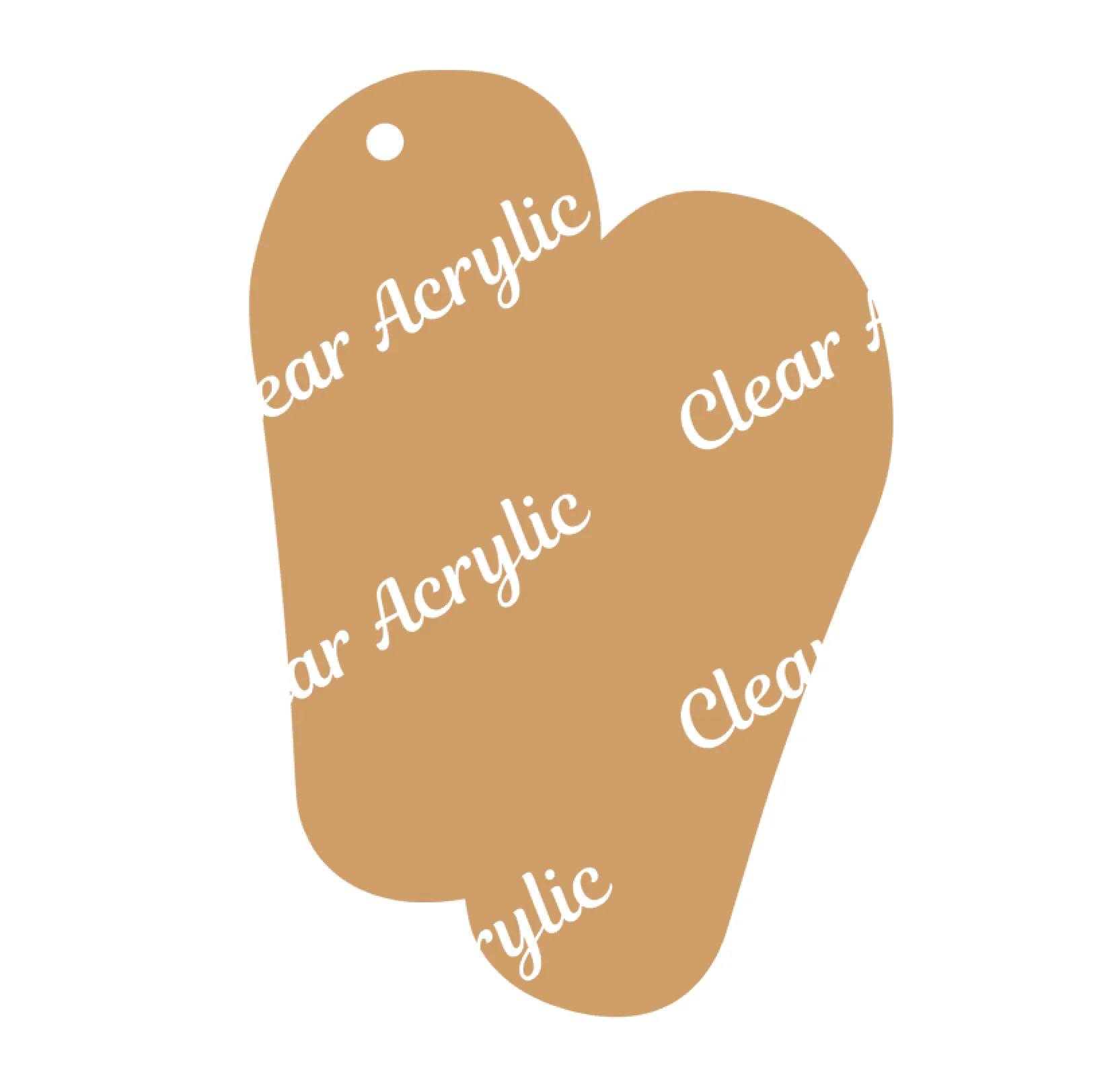 Flip Flops Acrylic Blank