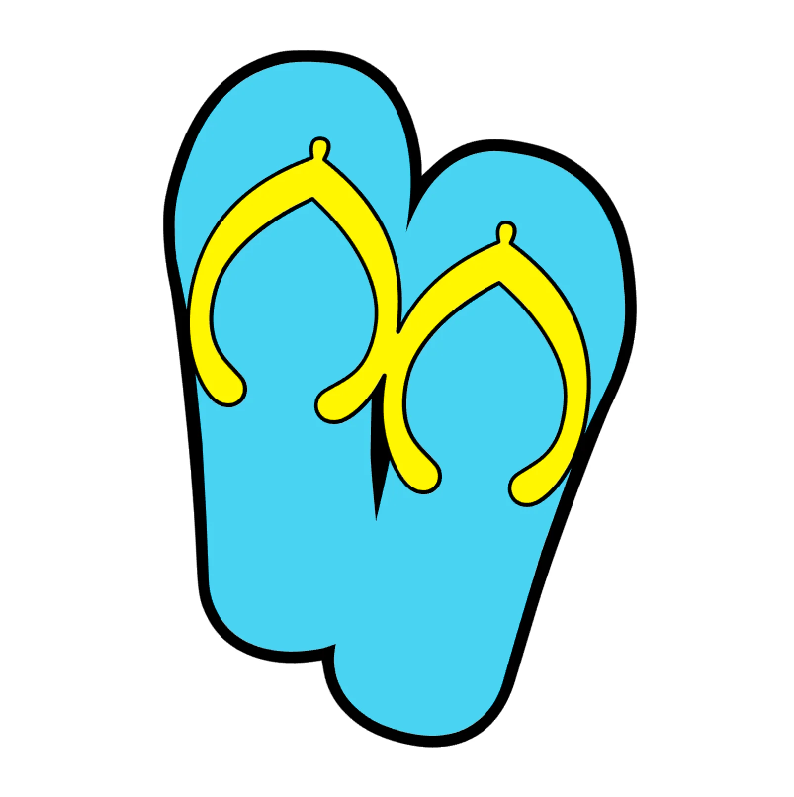 Flip Flops Acrylic Blank - Image 2