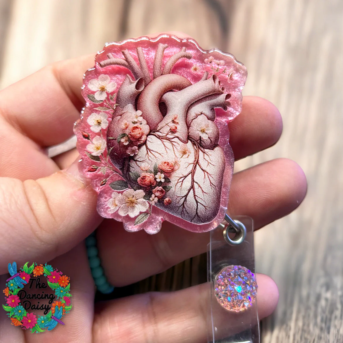 Floral Anatomical Heart Decal & Acrylic Blank COMBO - Image 2